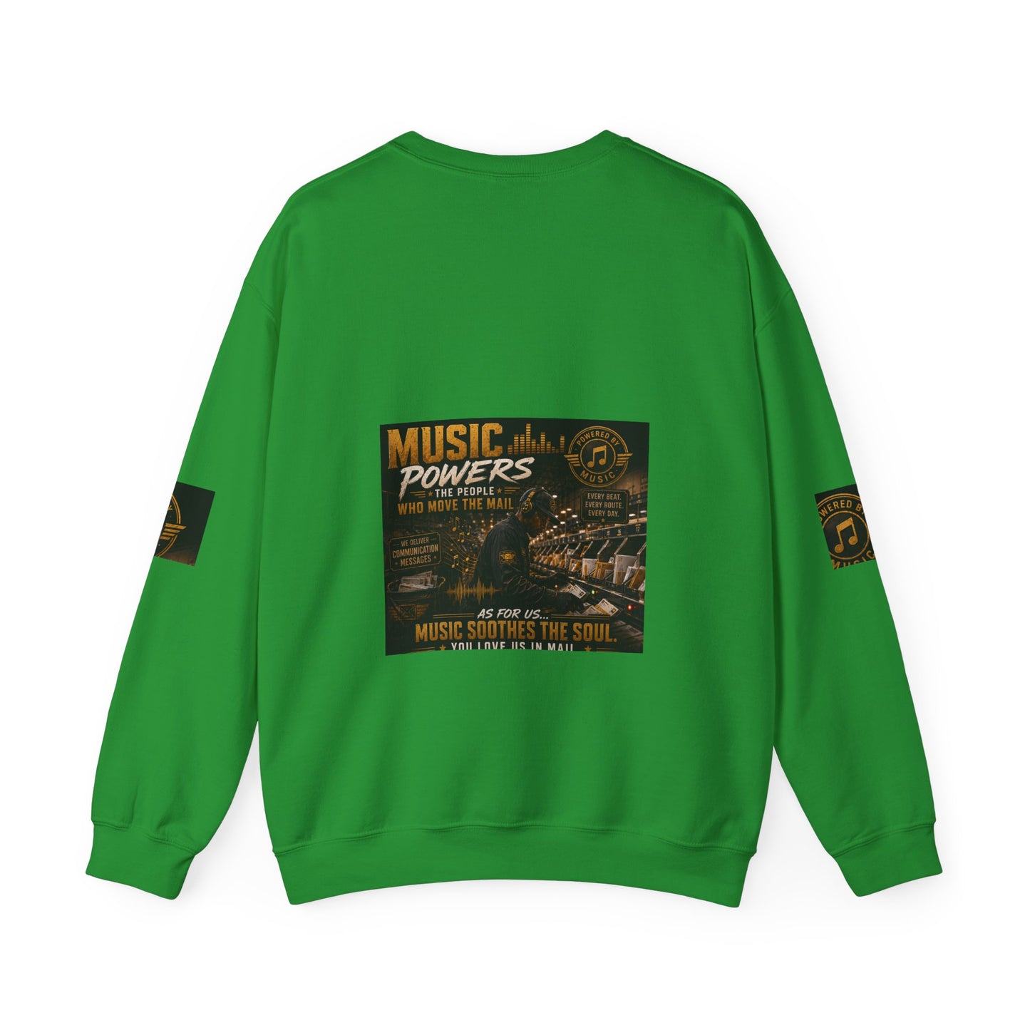 Postal Music — Music Powers the People — Core Crewneck Sweatshirt
