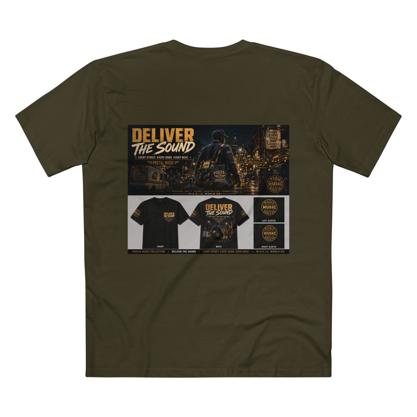 Postal Music — Deliver the Sound — Streetwear T-Shirt