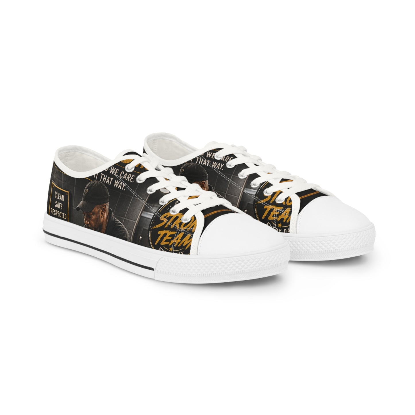 Clean Today. Better Tomorrow. — Low-Top Sneakers