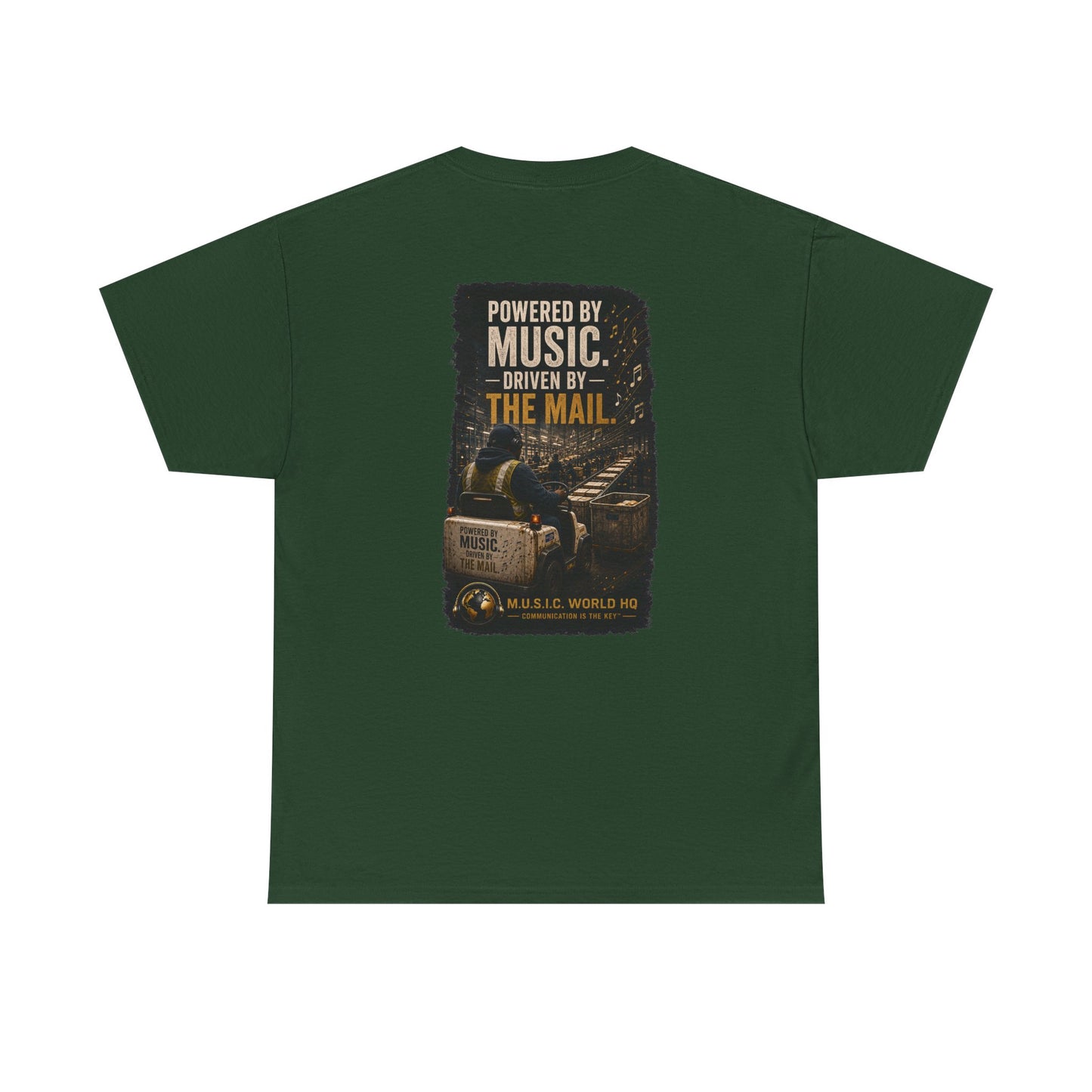 Postal Music - Powered by Music Premium T-Shirt - Colorways B