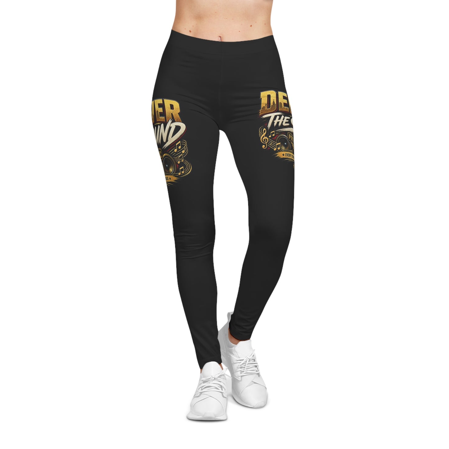 Postal Music — Deliver the Sound — Women's Casual Leggings (Signature Badge)