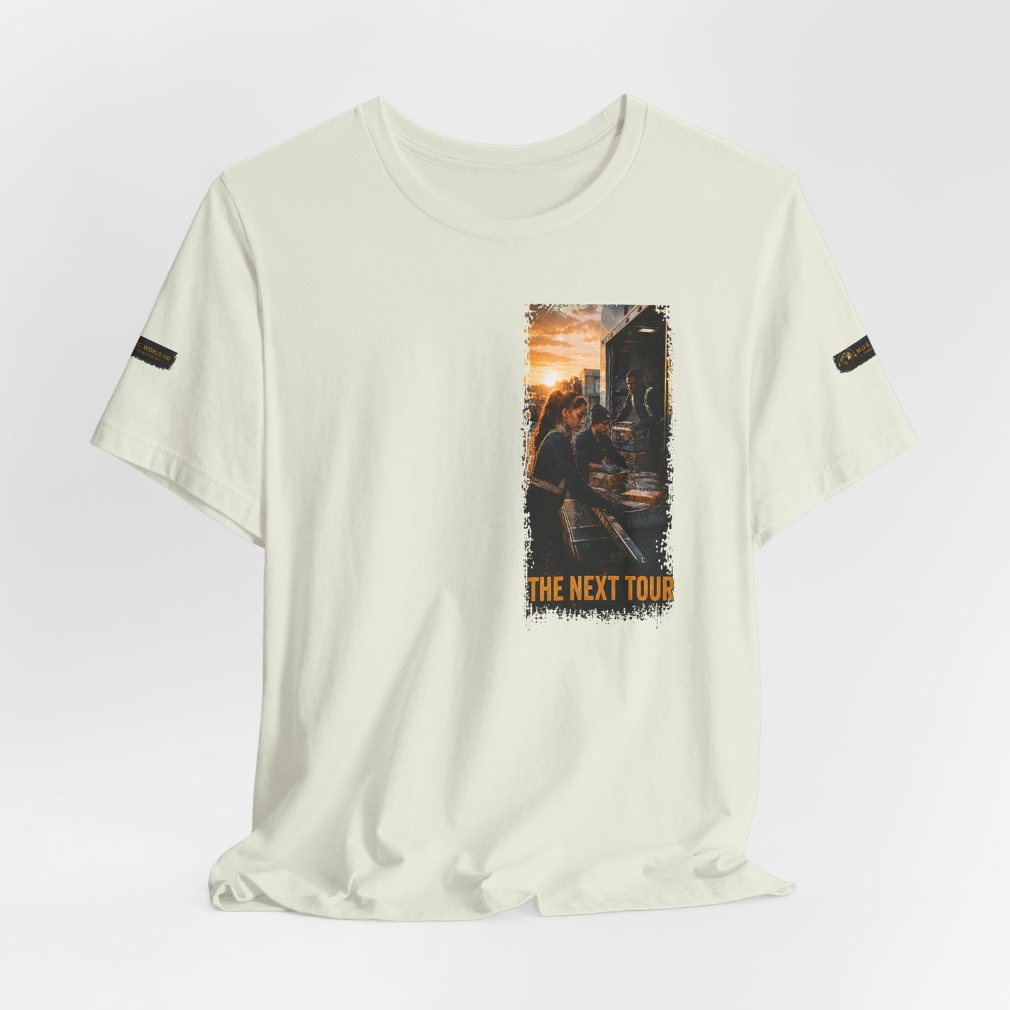 Postal Music — The Next Tour Premium Unisex T-Shirt — Color Group 2 of 11