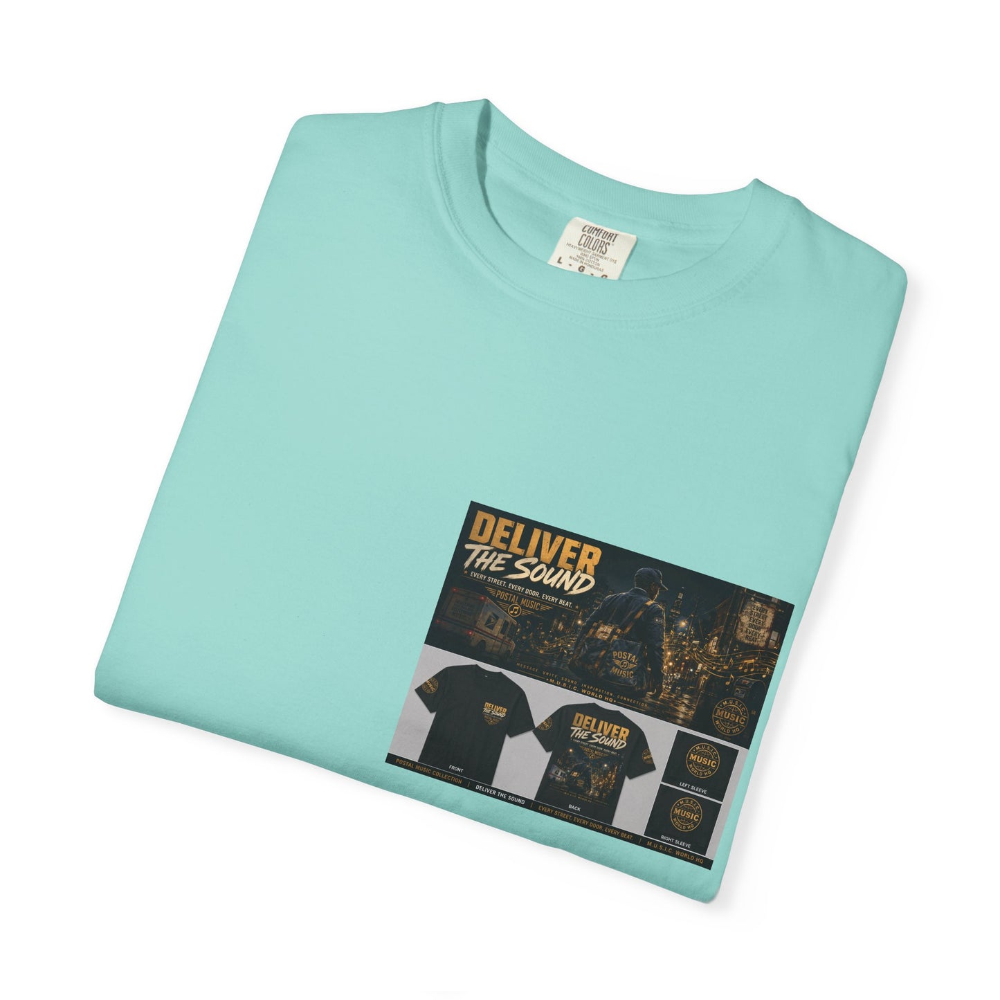 Postal Music — Deliver the Sound — Garment-Dyed T-Shirt