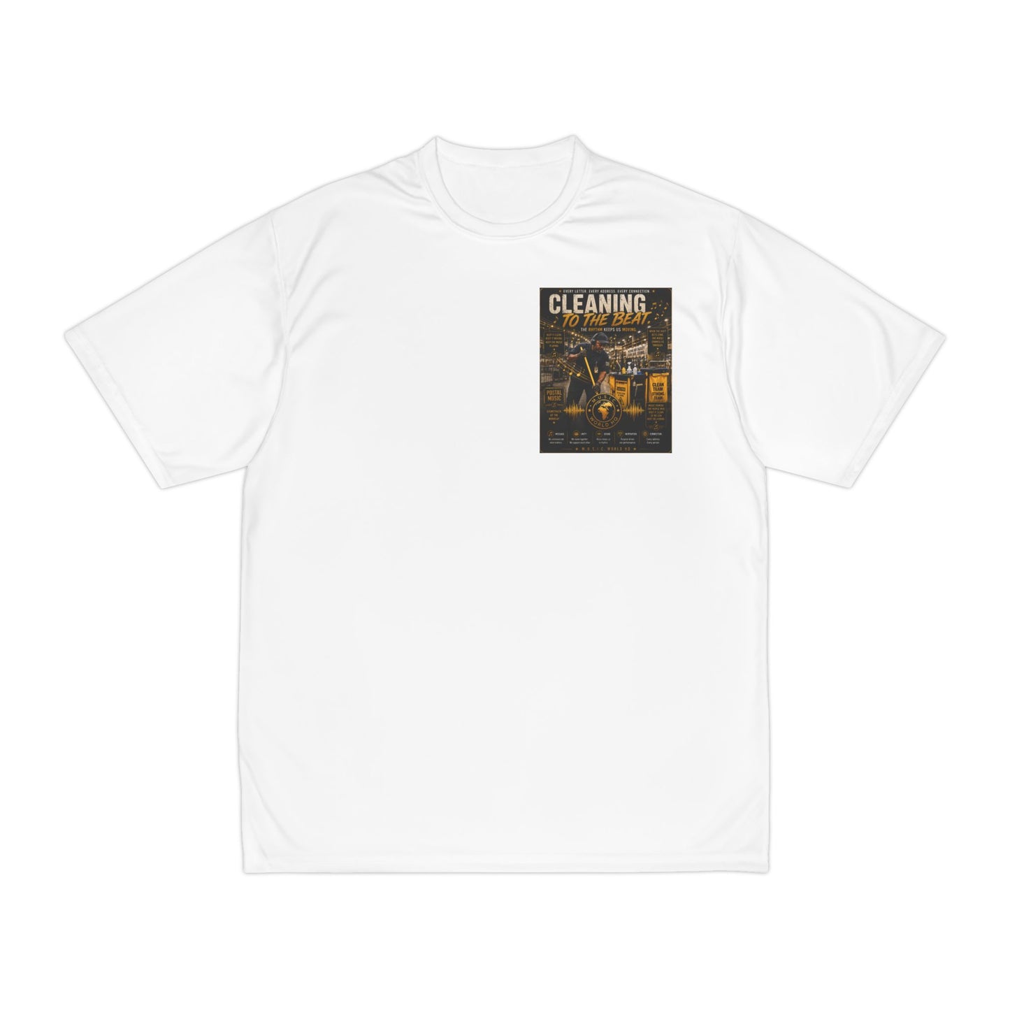 Cleaning to the Beat — Performance T-Shirt