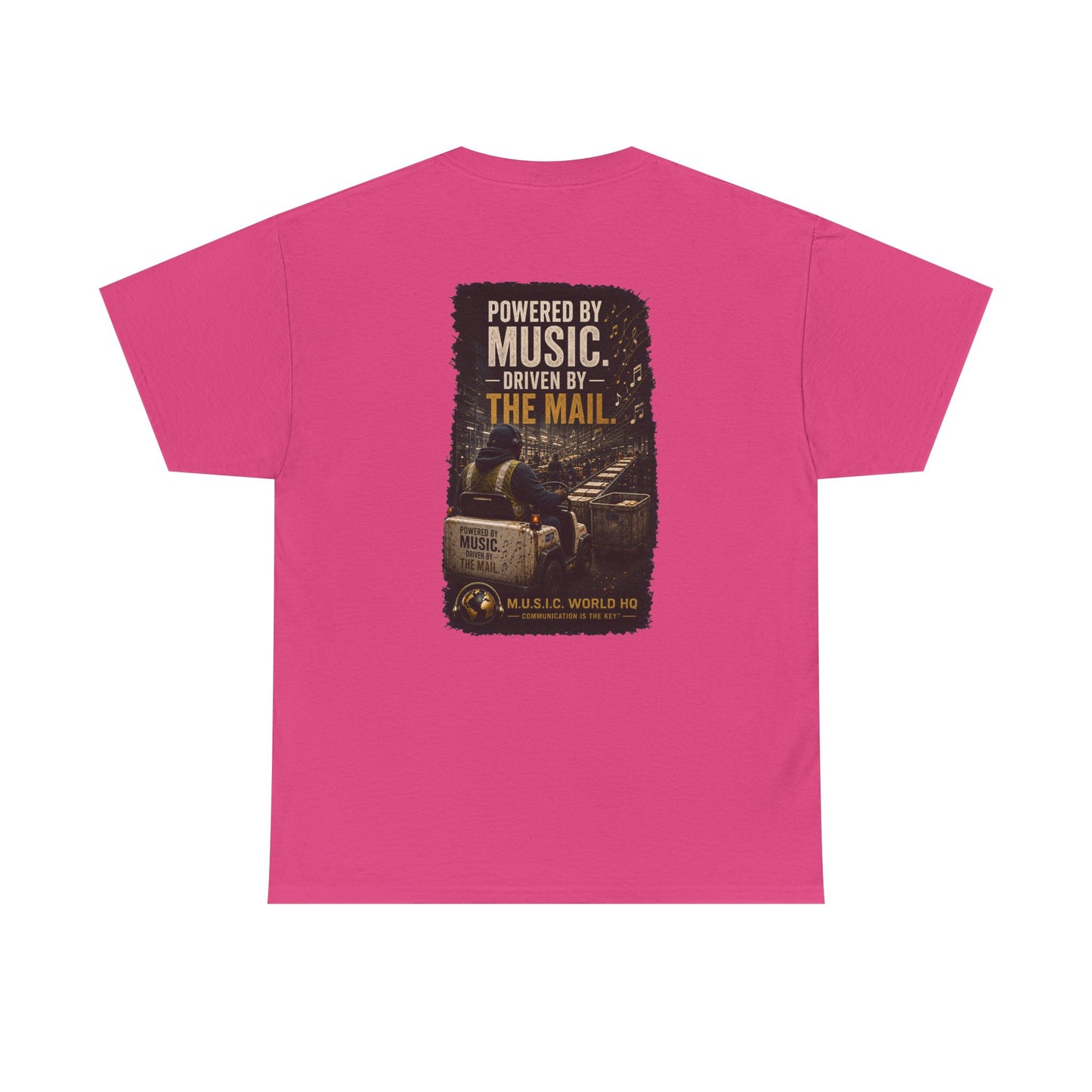 Postal Music - Powered by Music Premium T-Shirt - Colorways C
