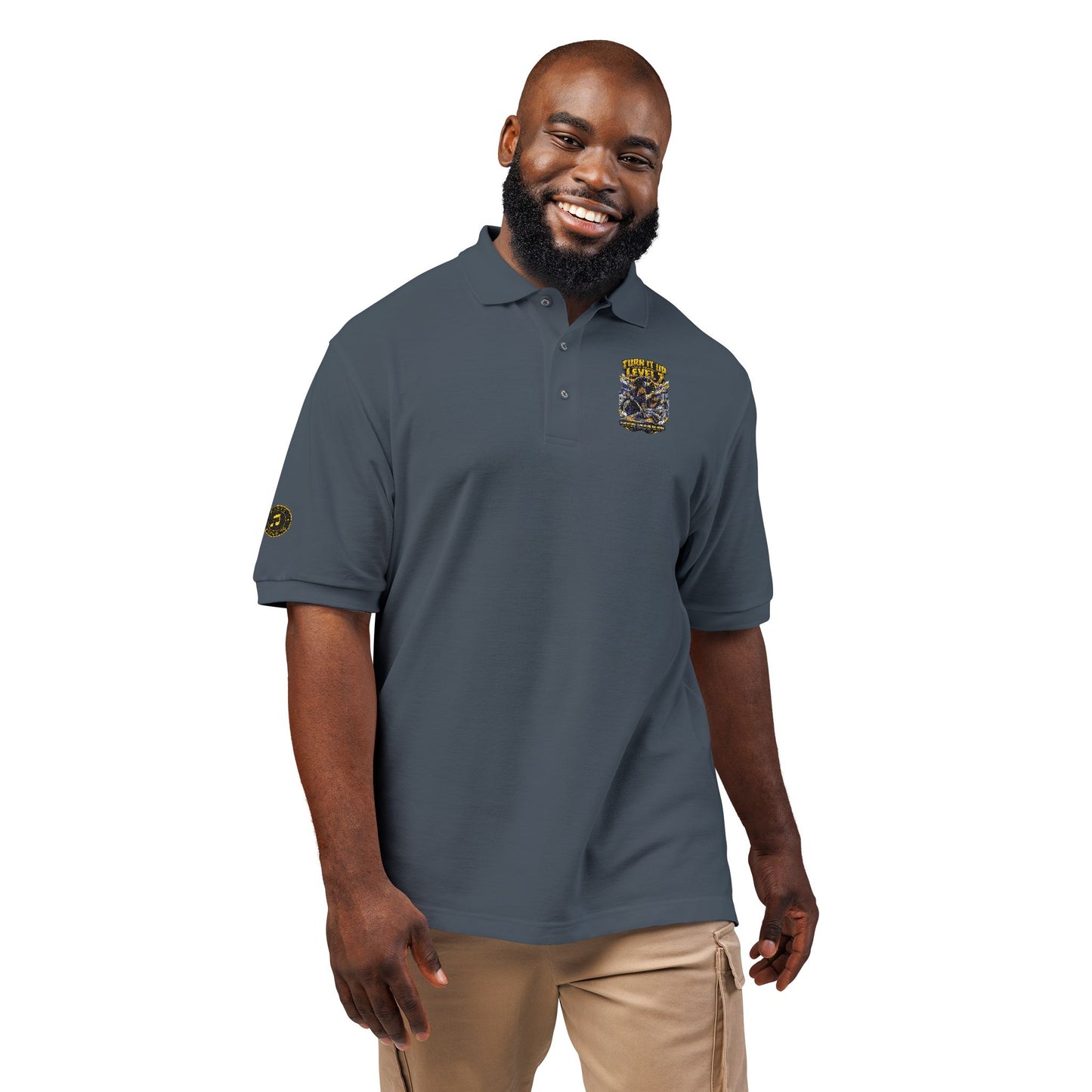 Postal Music - Turn It Up to Level 7 - Unisex Polo Shirt