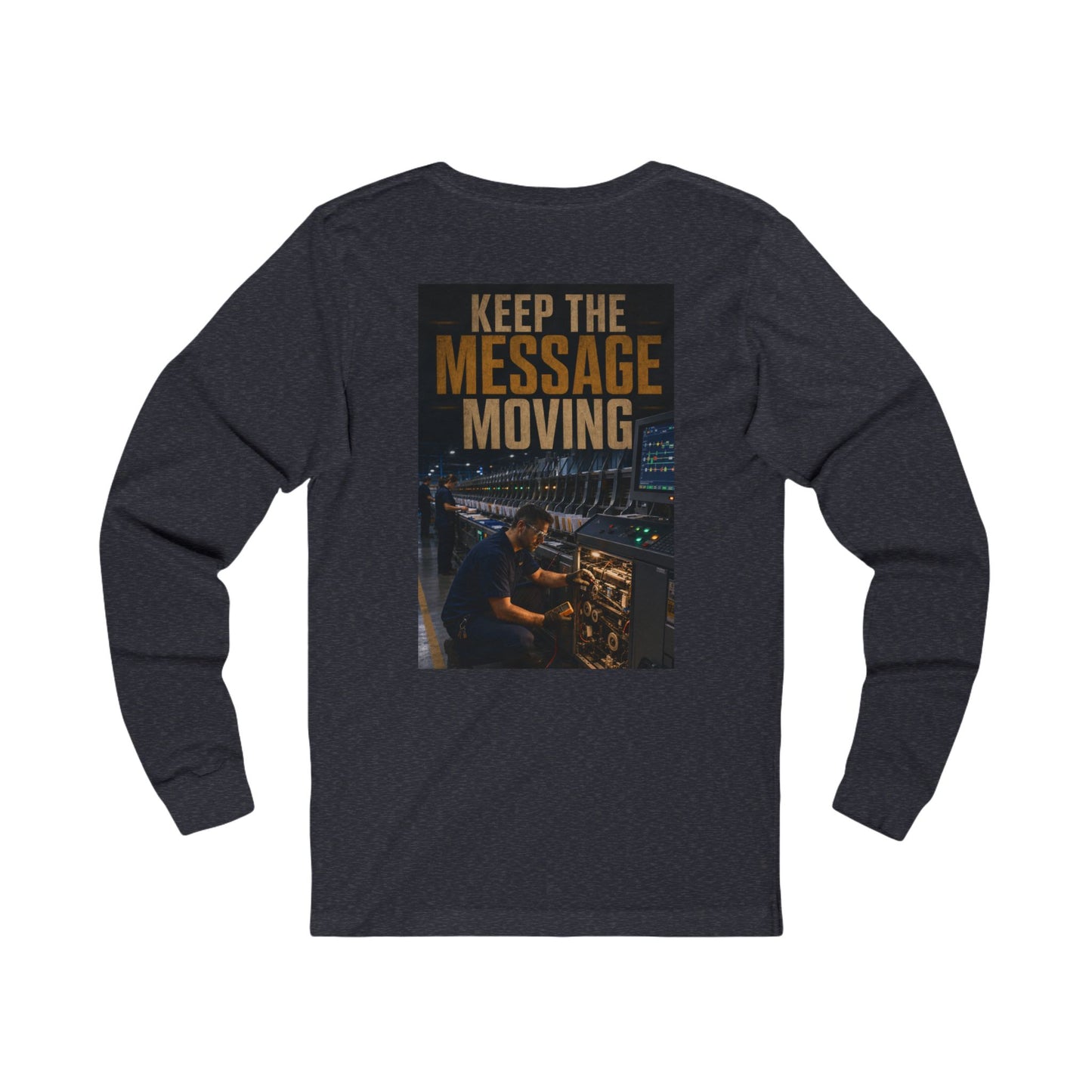 Postal Music — Keep the Message Moving — Long-Sleeve T-Shirt