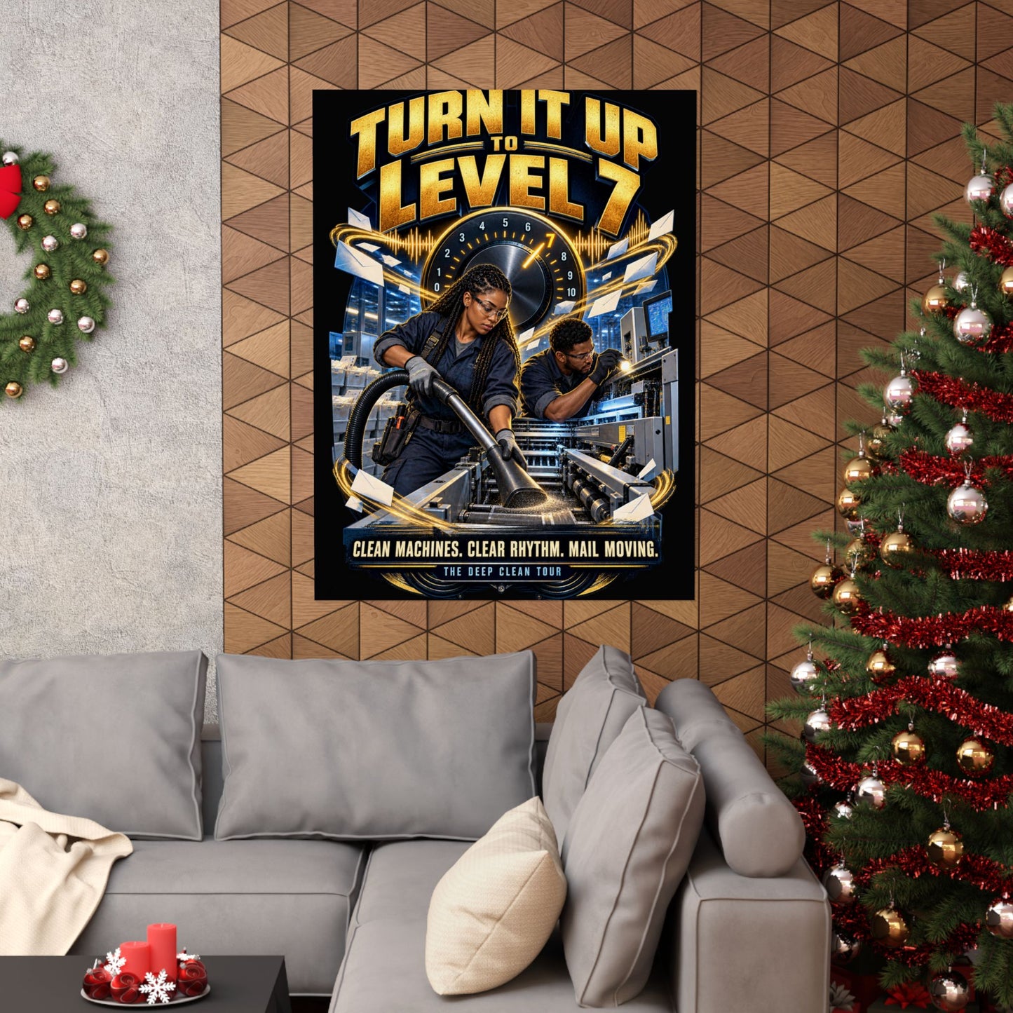 Postal Music - Turn It Up to Level 7 - Premium Matte Poster