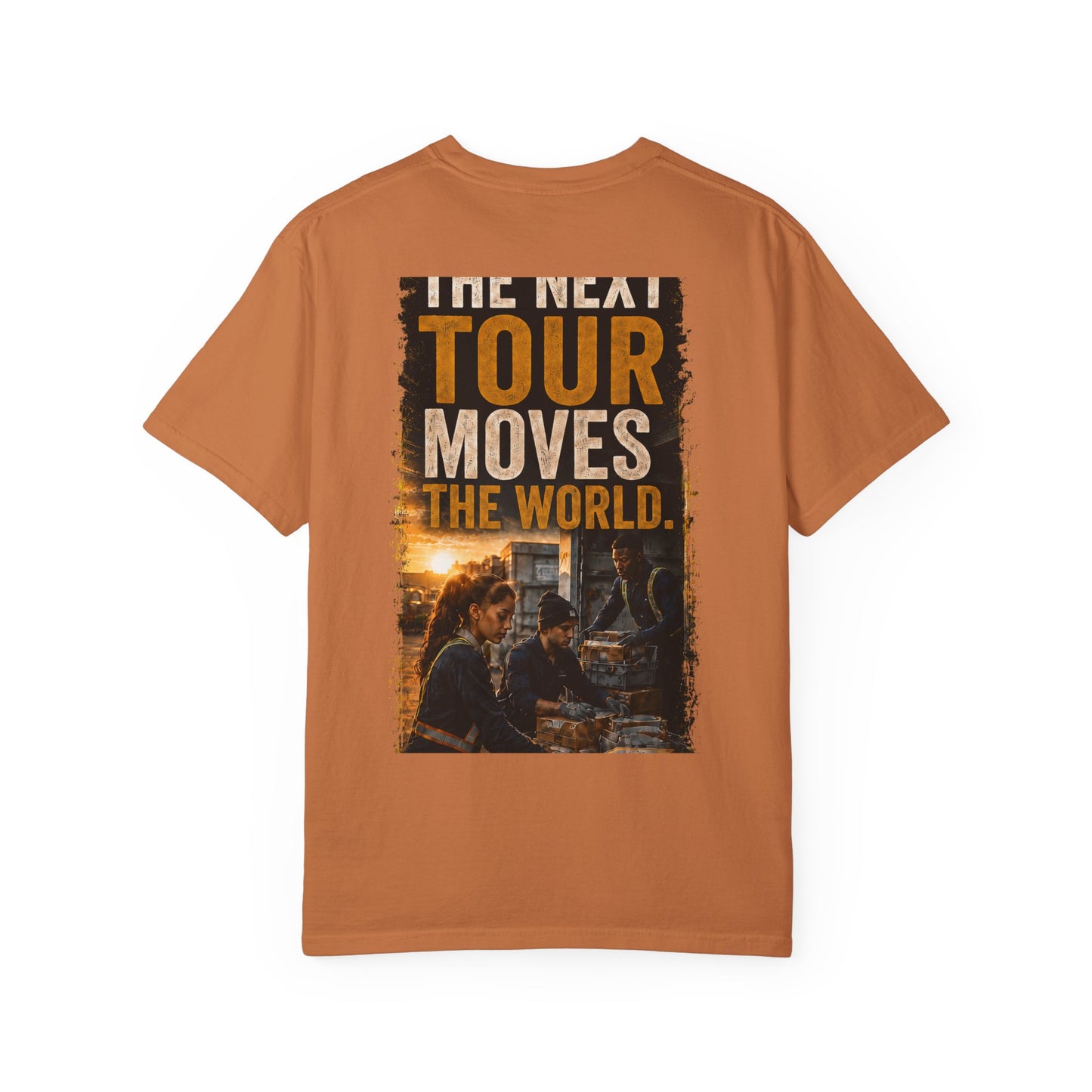 Postal Music — The Next Tour Garment-Dyed T-Shirt — Color Group 4 of 4