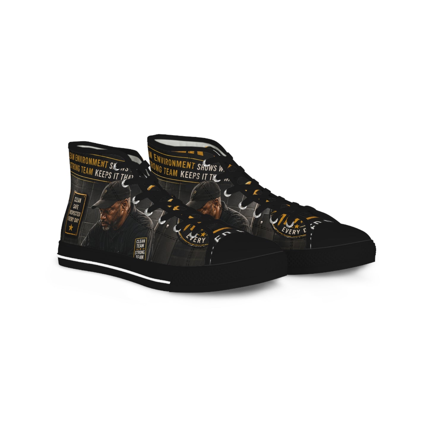 Clean Today. Better Tomorrow. — High-Top Sneakers