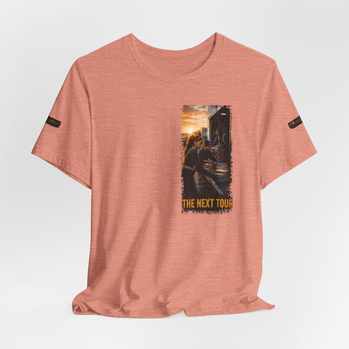 Postal Music — The Next Tour Premium Unisex T-Shirt — Color Group 6 of 11