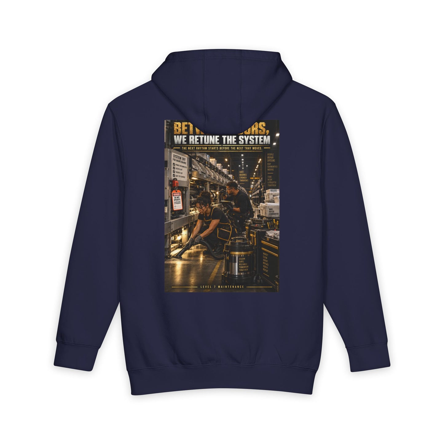 Postal Music - Between Tours, We Retune the System - Heavyweight Pullover Hoodie