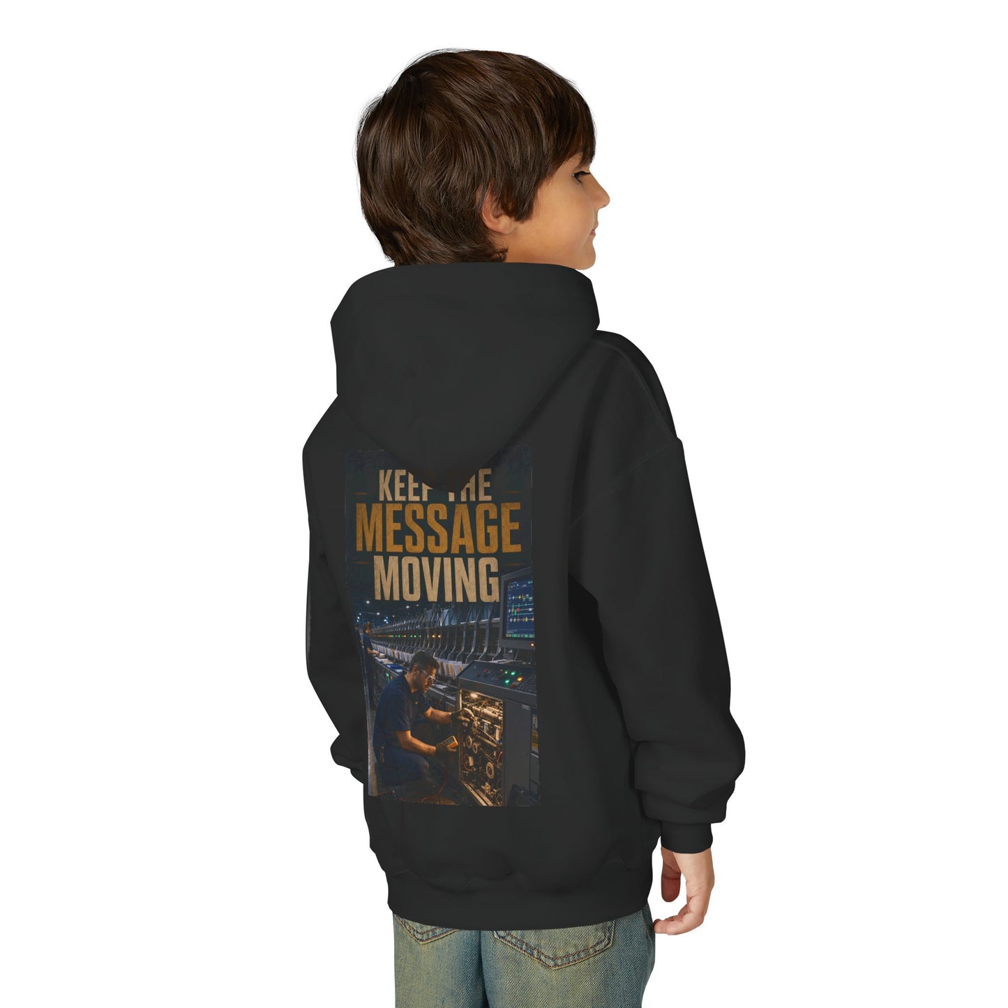 Postal Music — Keep the Message Moving — Youth Hoodie