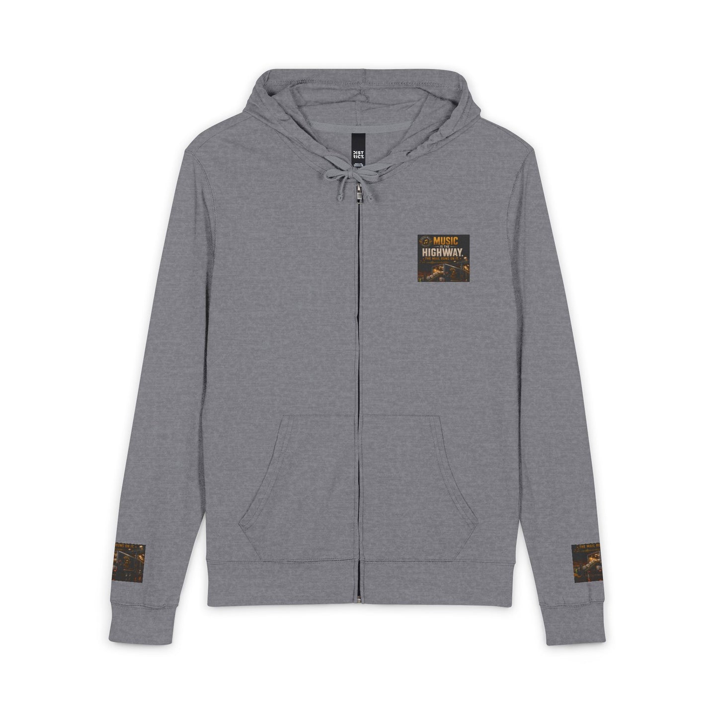 Postal Music — Music Is the Highway — Full-Zip Hoodie