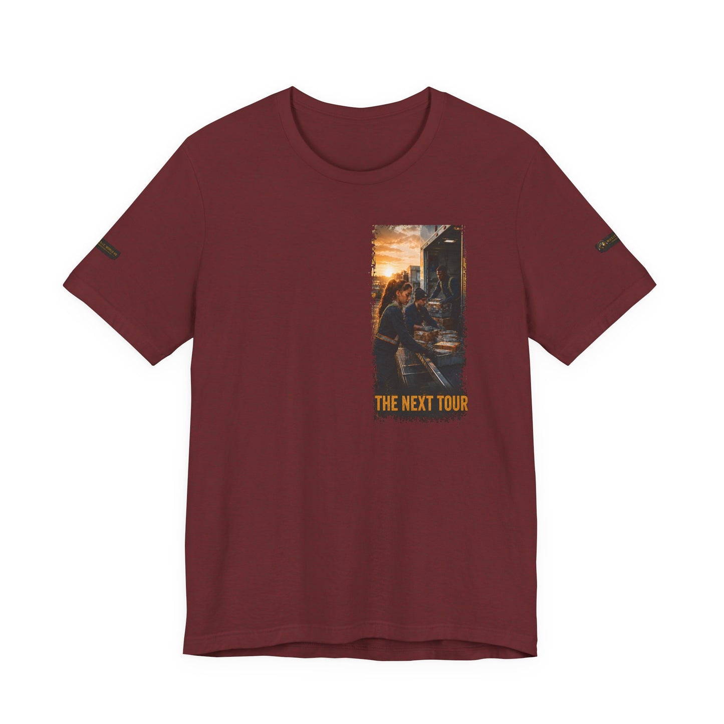 Postal Music — The Next Tour Premium Unisex T-Shirt — Color Group 3 of 11