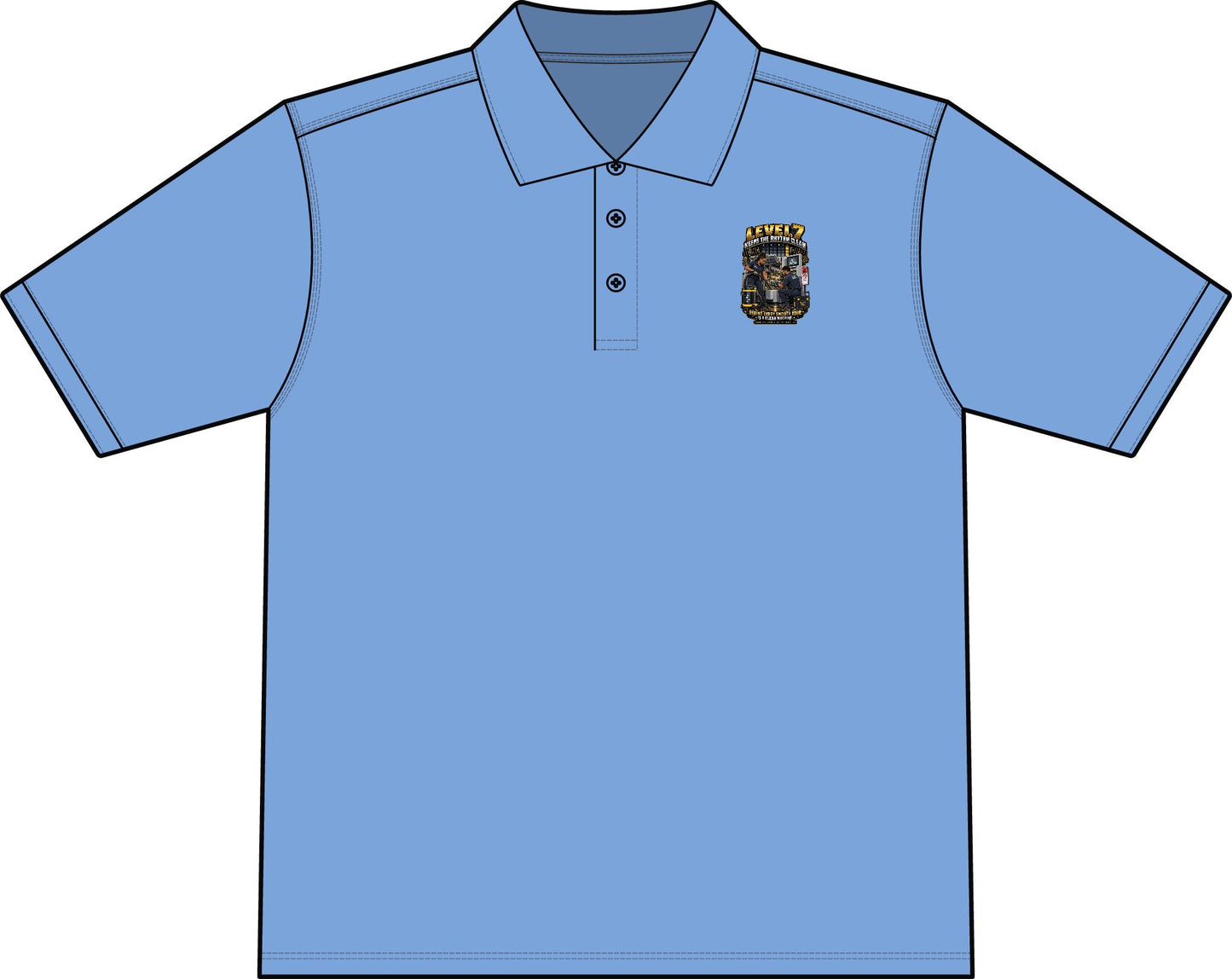 Postal Music - Level 7 Keeps the Rhythm Clean - Workwear Pro Polo