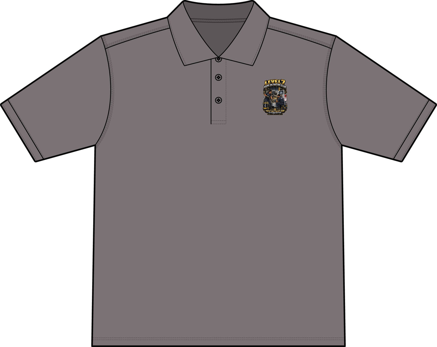 Postal Music - Level 7 Keeps the Rhythm Clean - Workwear Pro Polo