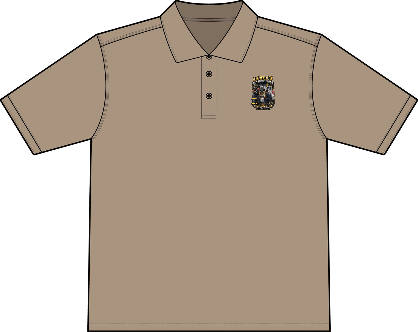 Postal Music - Level 7 Keeps the Rhythm Clean - Workwear Pro Polo