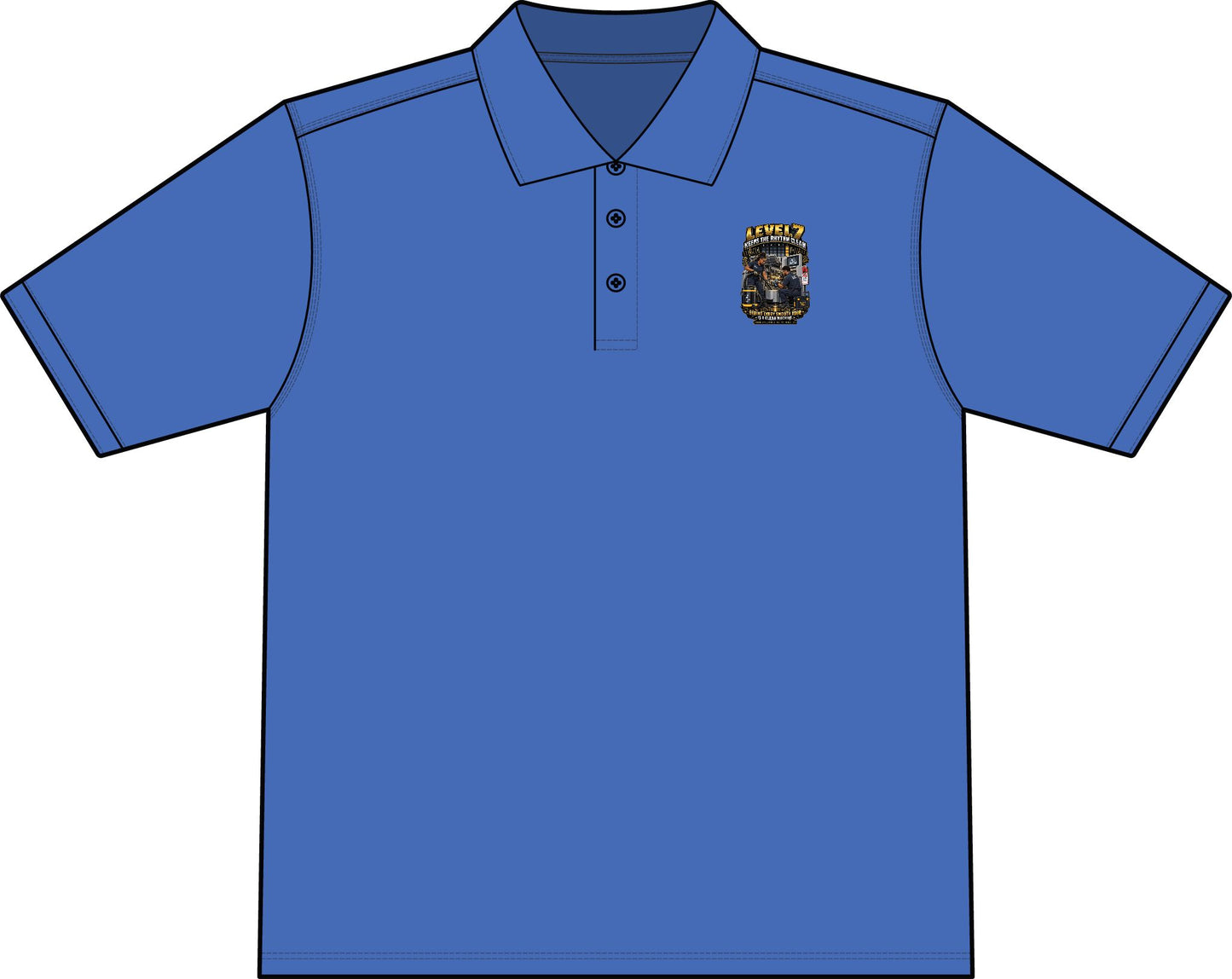 Postal Music - Level 7 Keeps the Rhythm Clean - Workwear Pro Polo