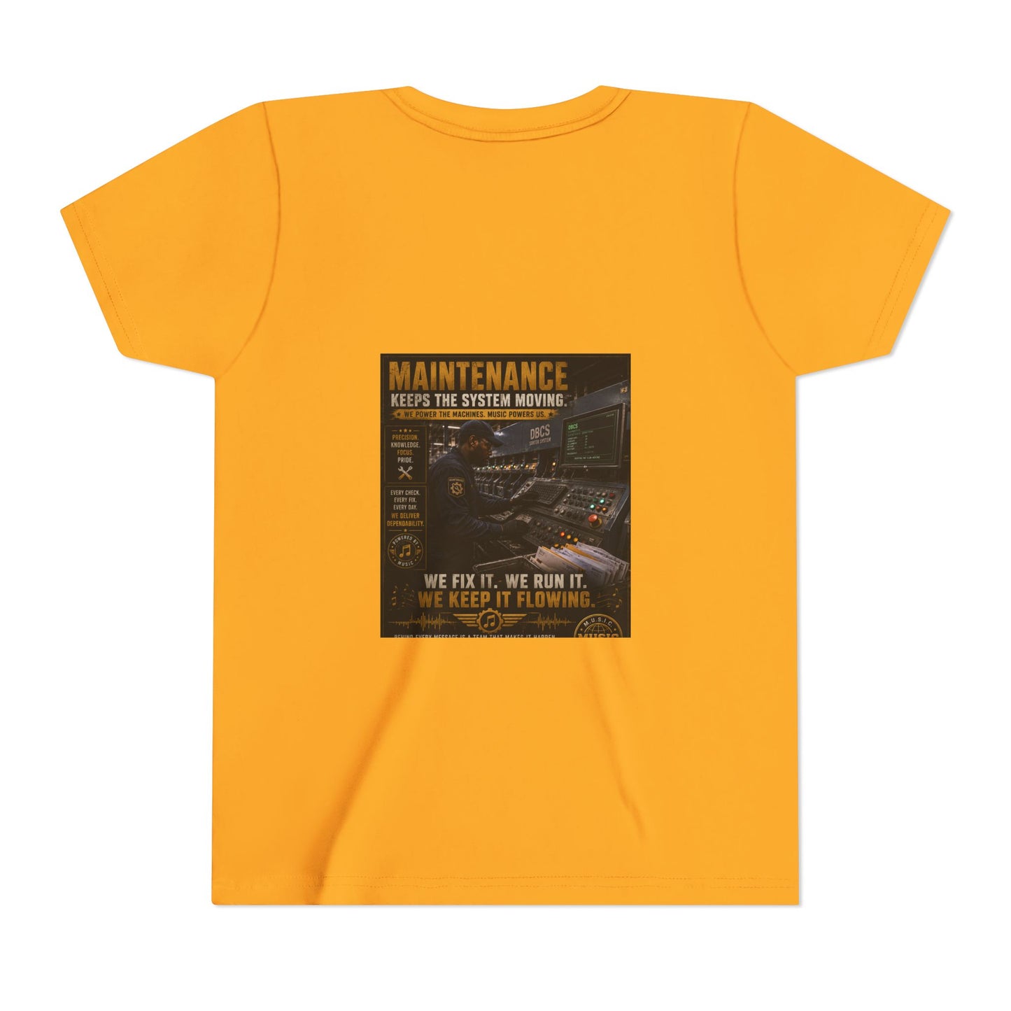 Postal Music — Maintenance Keeps the System Moving — Youth T-Shirt
