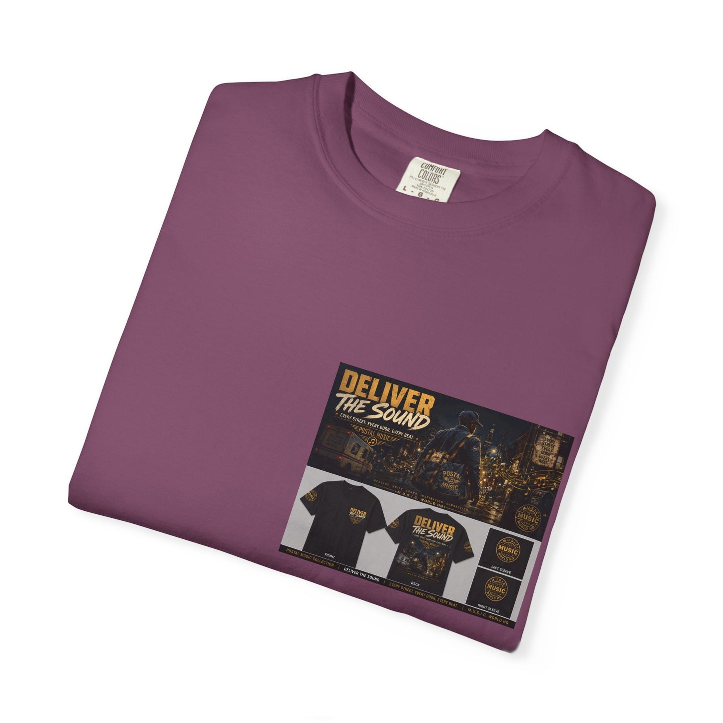 Postal Music — Deliver the Sound — Garment-Dyed T-Shirt
