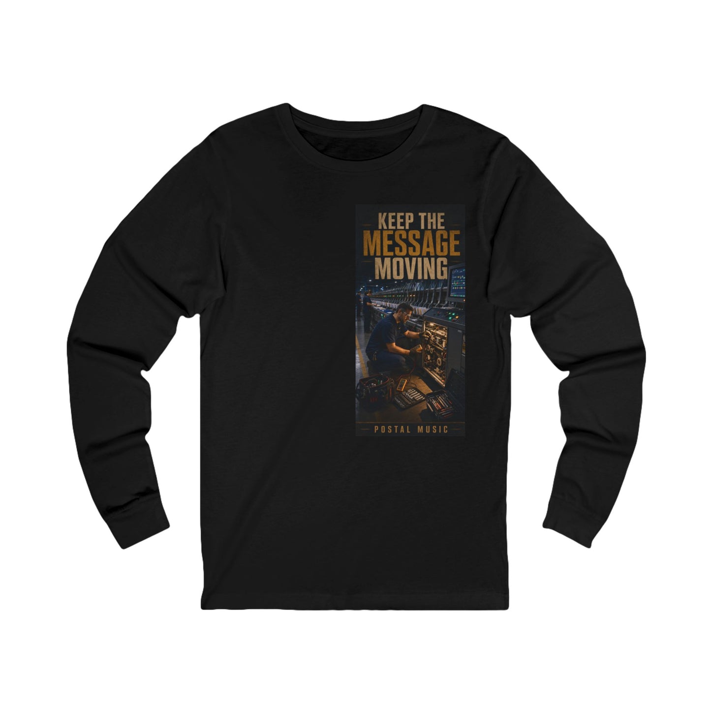 Postal Music — Keep the Message Moving — Long-Sleeve T-Shirt