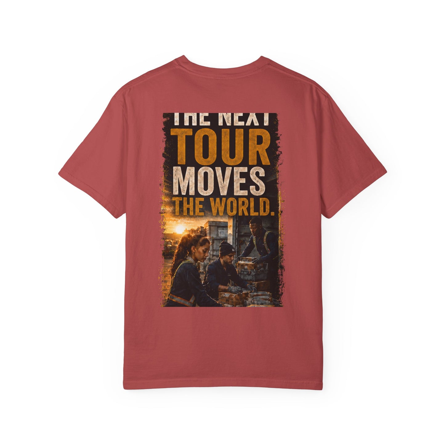 Postal Music — The Next Tour Garment-Dyed T-Shirt — Color Group 2 of 4