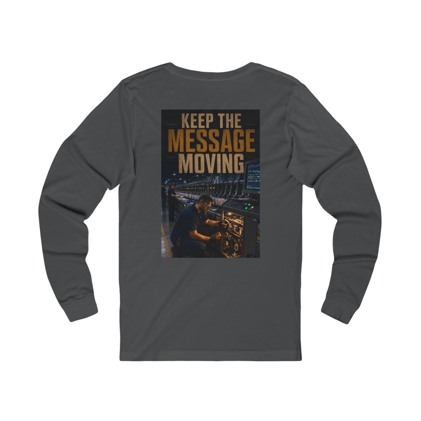Postal Music — Keep the Message Moving — Long-Sleeve T-Shirt