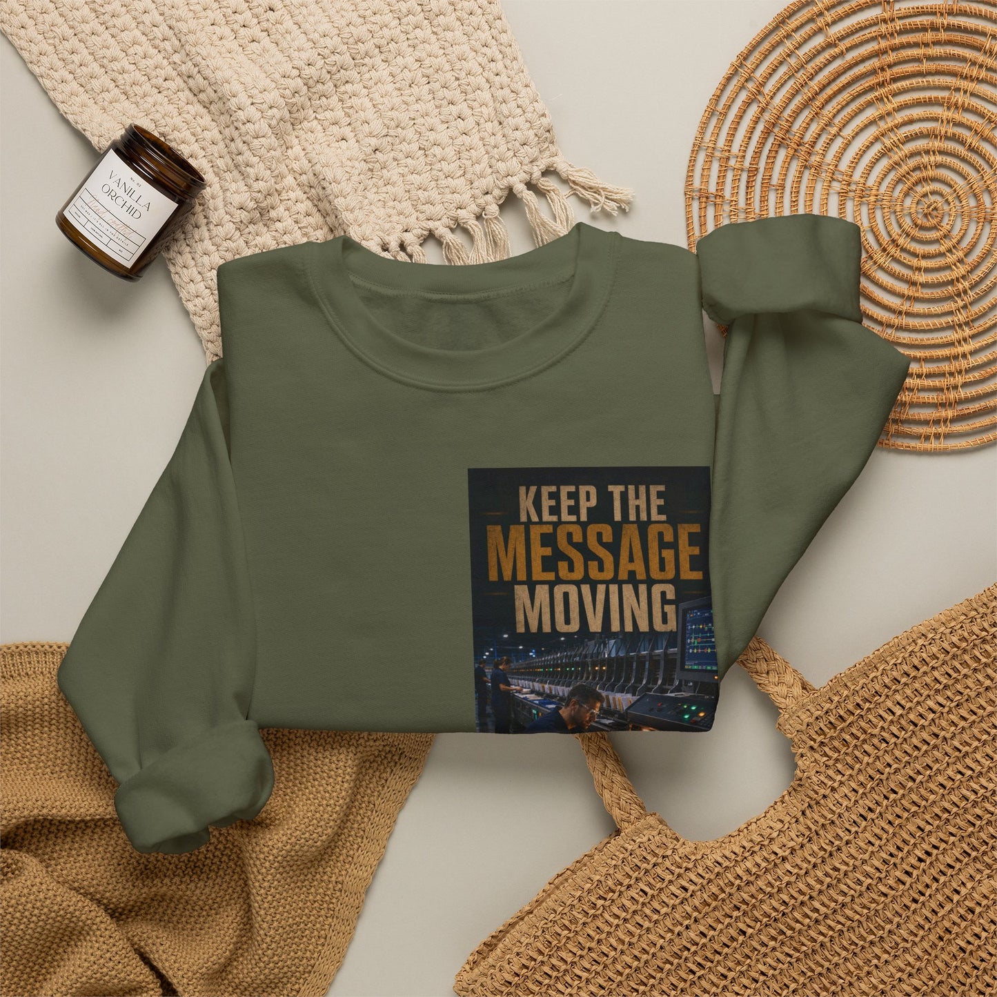 Postal Music — Keep the Message Moving — Core Crewneck Sweatshirt
