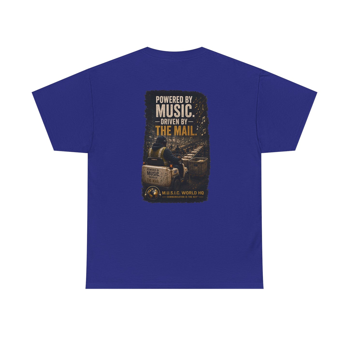 Postal Music - Powered by Music Premium T-Shirt - Colorways B