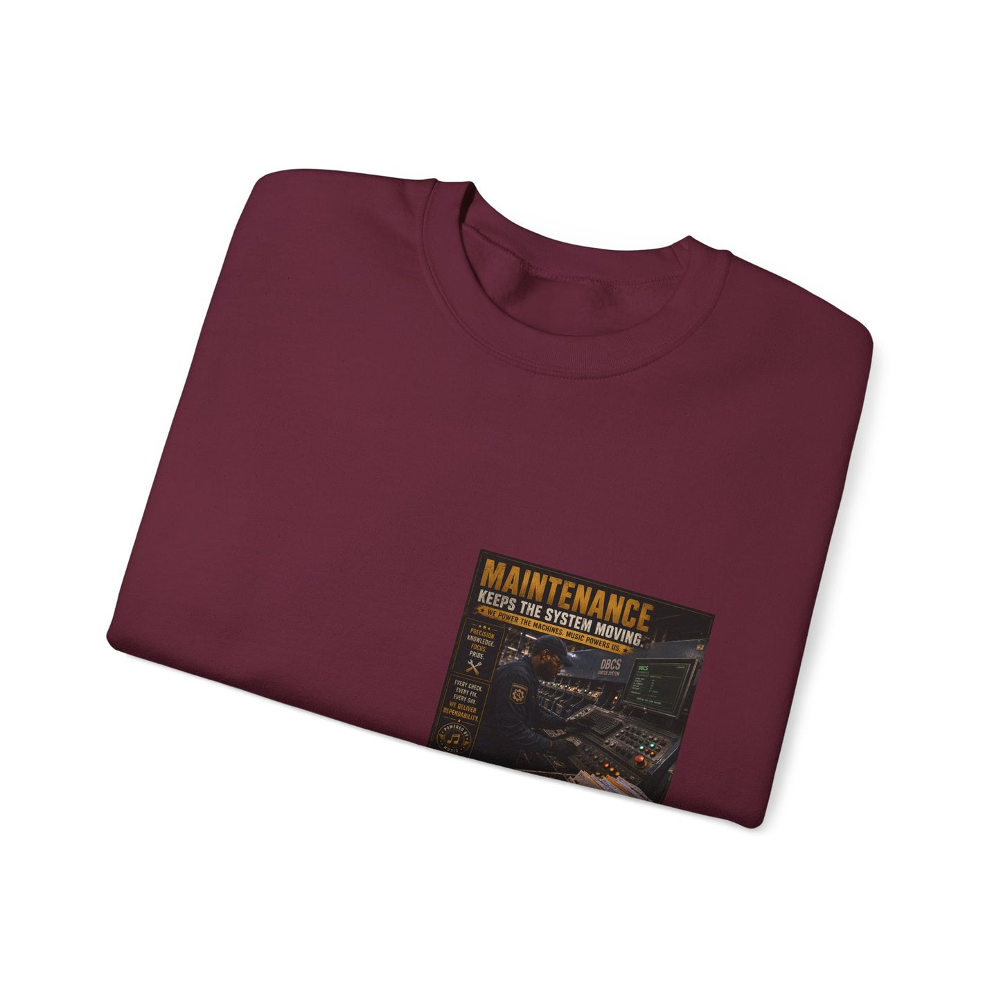 Postal Music — Maintenance Keeps the System Moving — Core Crewneck Sweatshirt