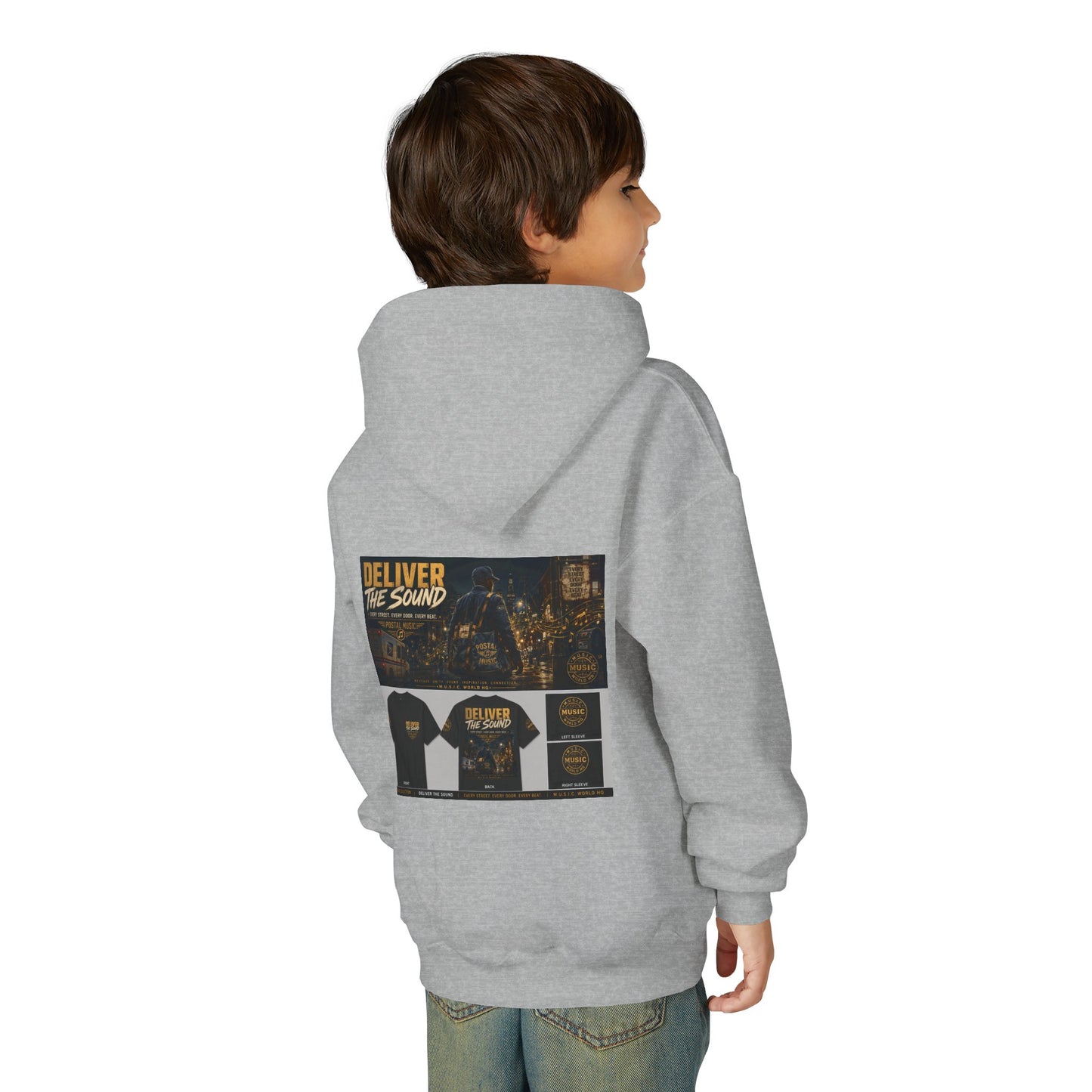 Postal Music — Deliver the Sound — Youth Hoodie