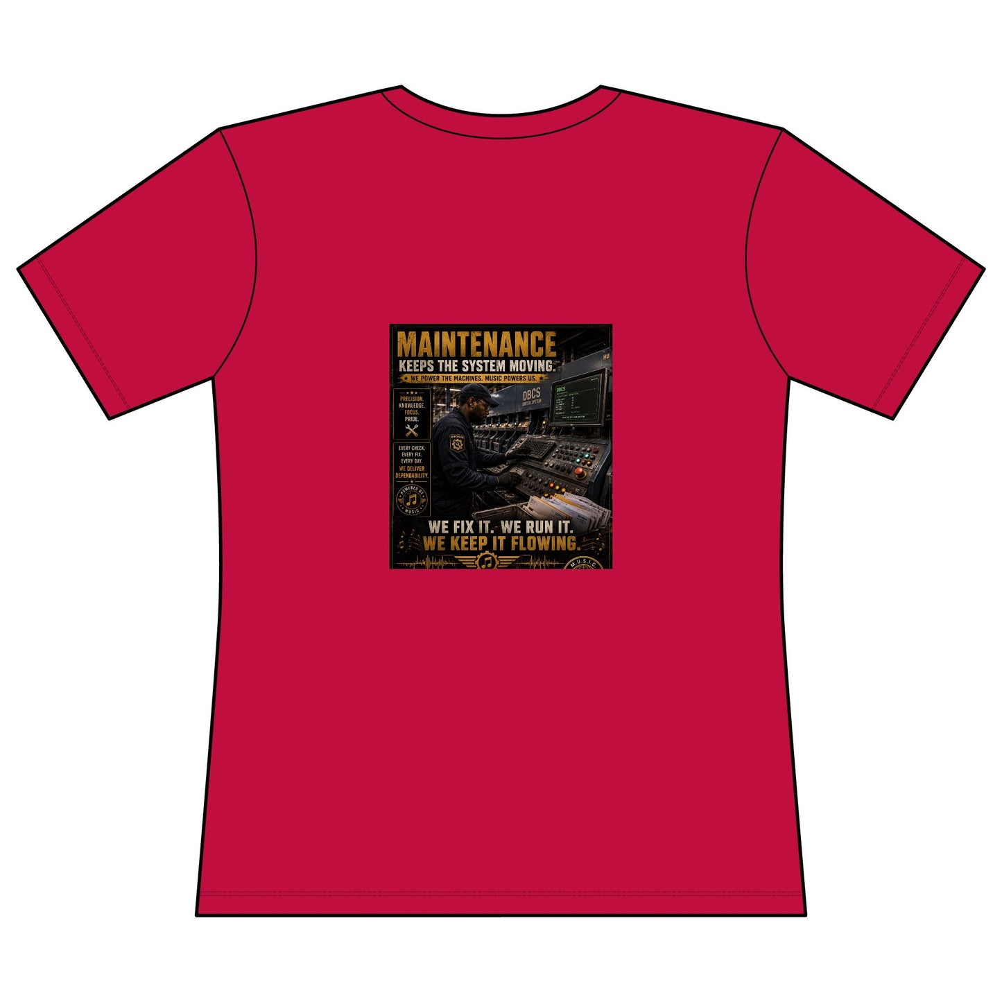 Postal Music — Maintenance Keeps the System Moving — Women's Relaxed T-Shirt