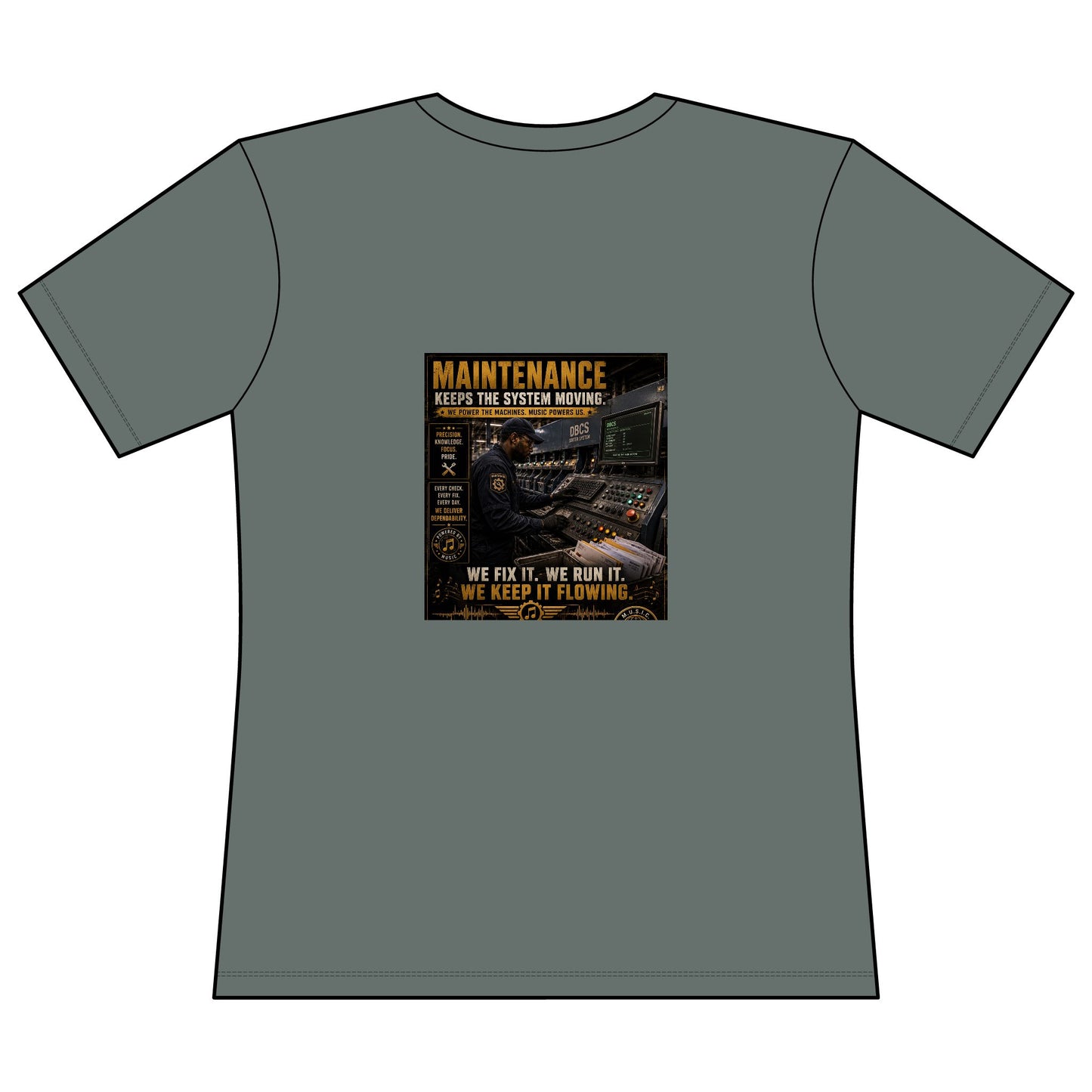 Postal Music — Maintenance Keeps the System Moving — Women's Relaxed T-Shirt