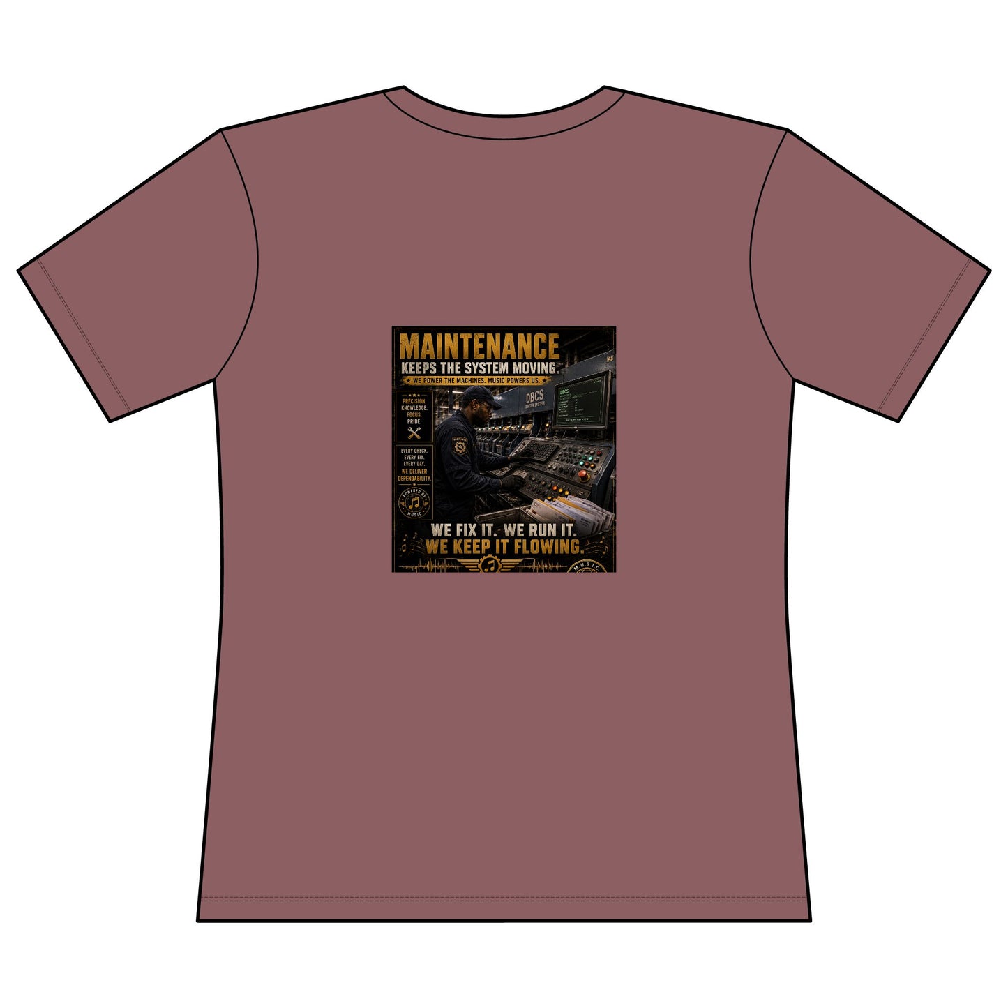 Postal Music — Maintenance Keeps the System Moving — Women's Relaxed T-Shirt