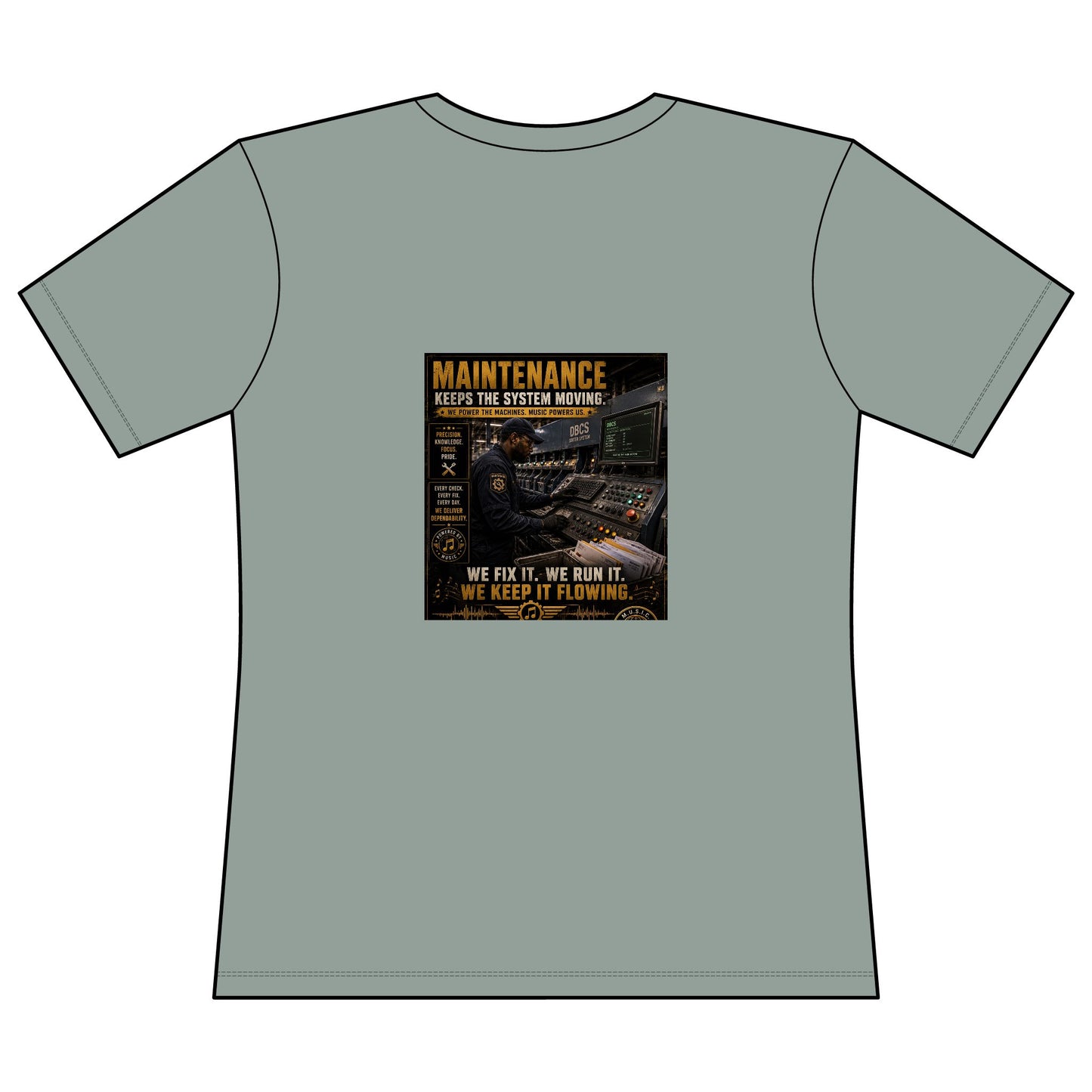 Postal Music — Maintenance Keeps the System Moving — Women's Relaxed T-Shirt