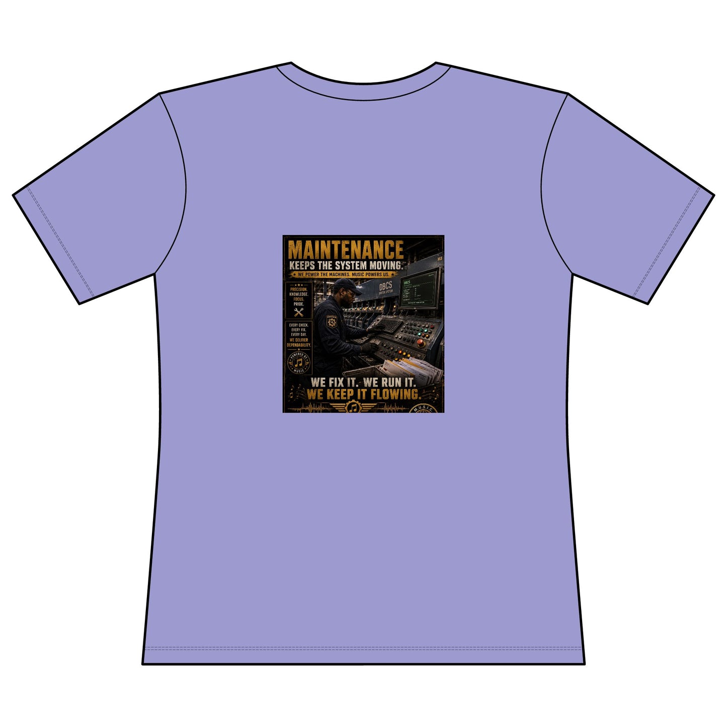 Postal Music — Maintenance Keeps the System Moving — Women's Relaxed T-Shirt