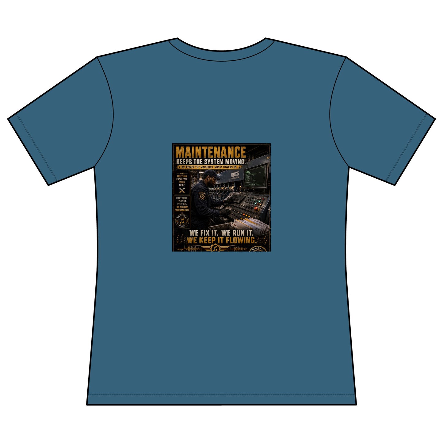 Postal Music — Maintenance Keeps the System Moving — Women's Relaxed T-Shirt