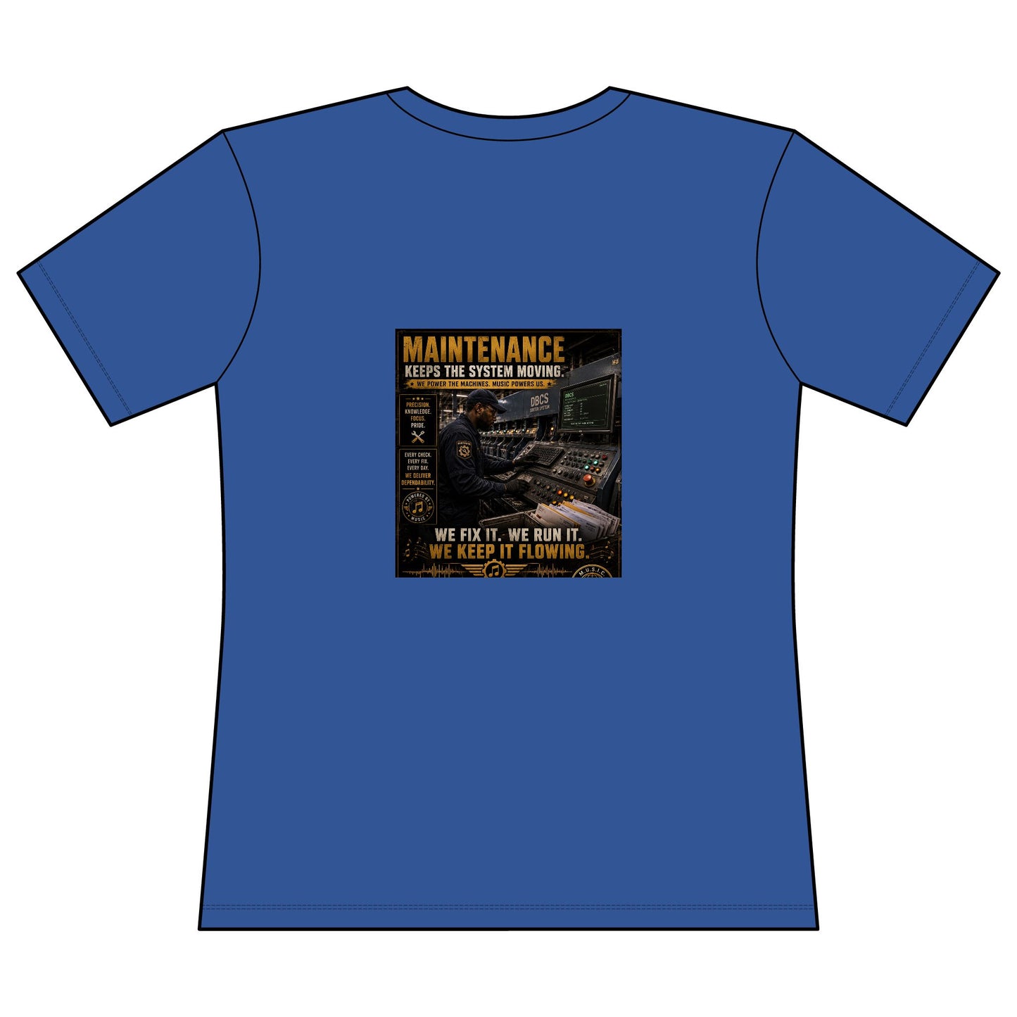 Postal Music — Maintenance Keeps the System Moving — Women's Relaxed T-Shirt