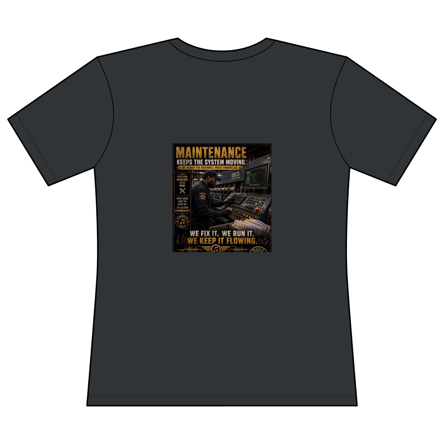 Postal Music — Maintenance Keeps the System Moving — Women's Relaxed T-Shirt