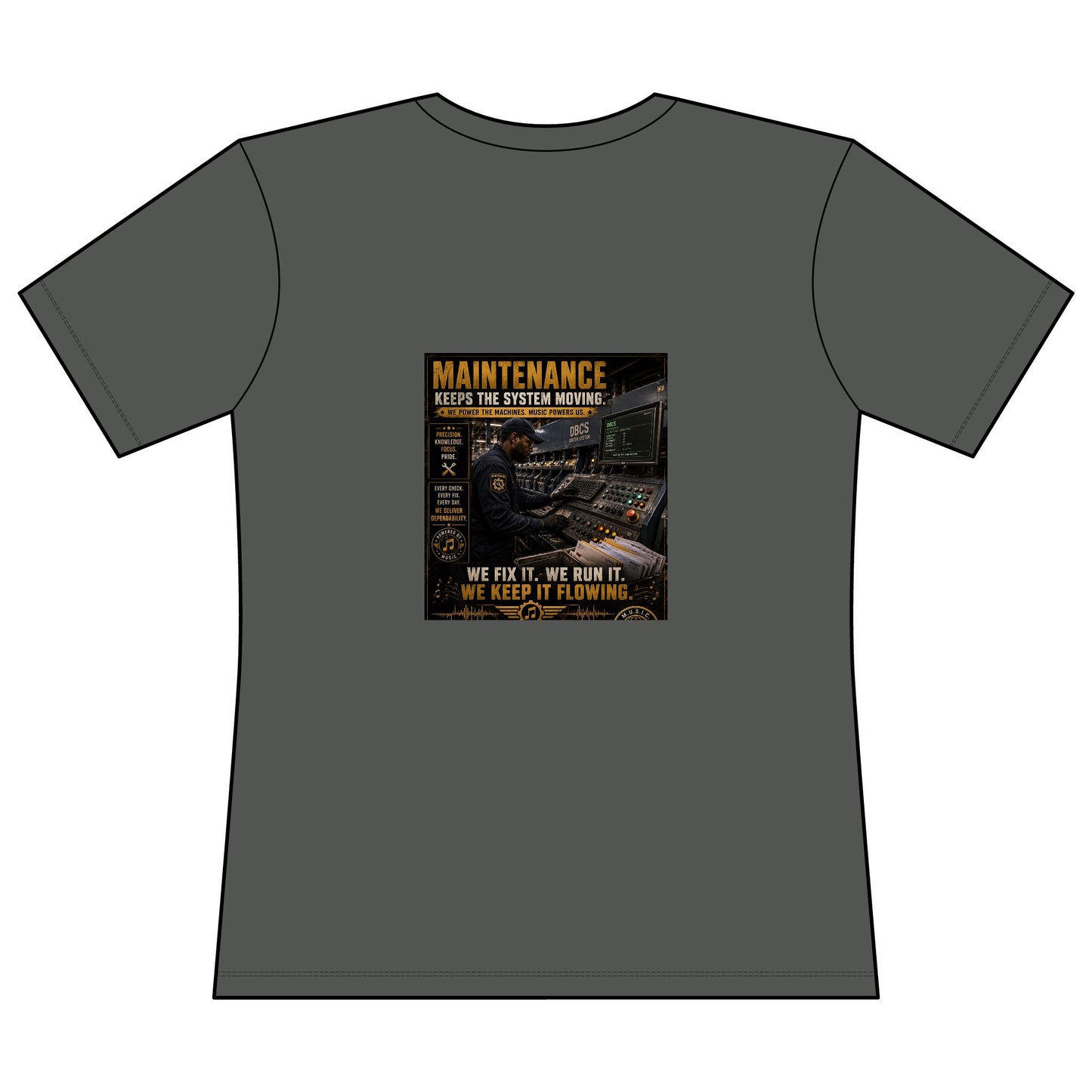 Postal Music — Maintenance Keeps the System Moving — Women's Relaxed T-Shirt