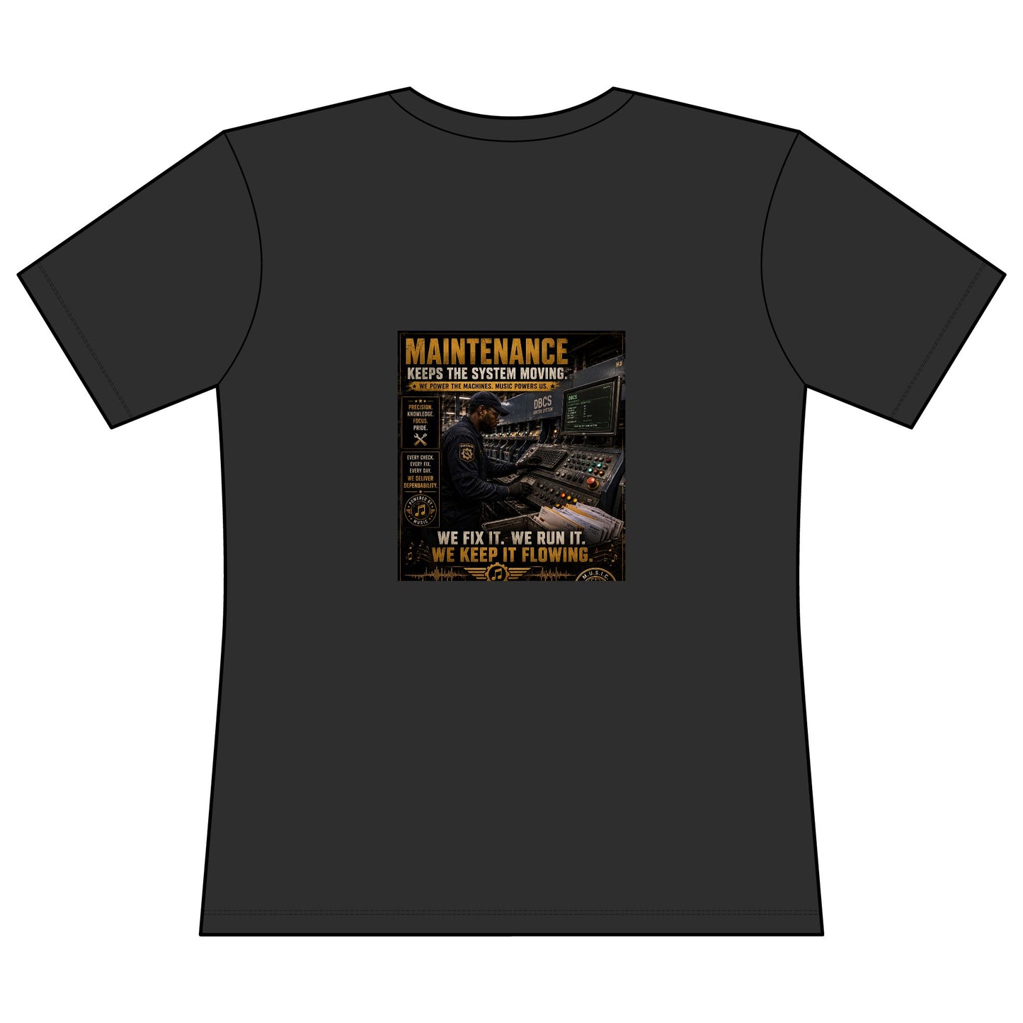 Postal Music — Maintenance Keeps the System Moving — Women's Relaxed T-Shirt