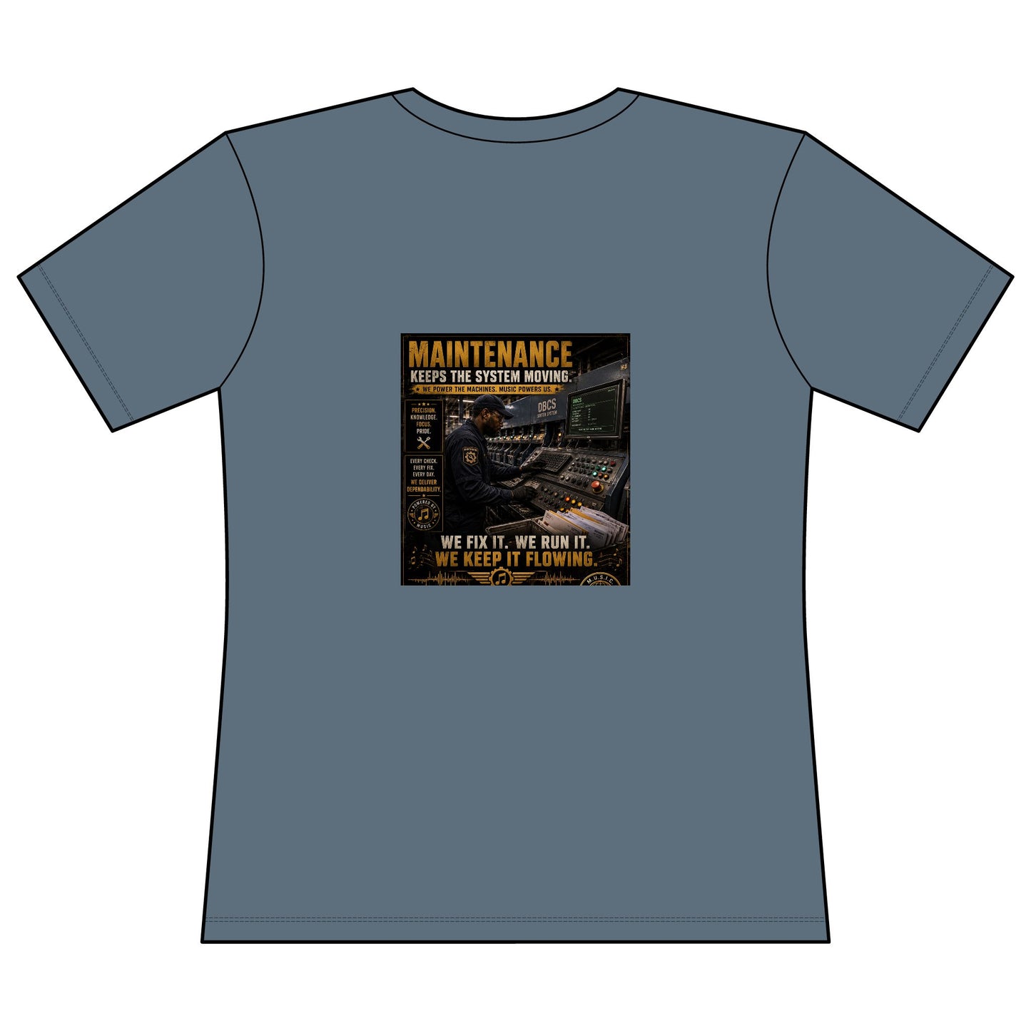 Postal Music — Maintenance Keeps the System Moving — Women's Relaxed T-Shirt