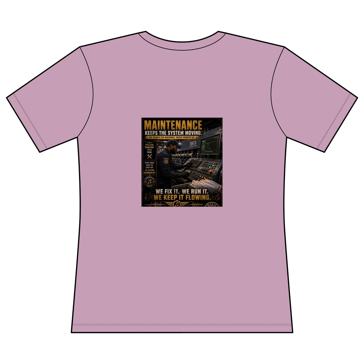 Postal Music — Maintenance Keeps the System Moving — Women's Relaxed T-Shirt