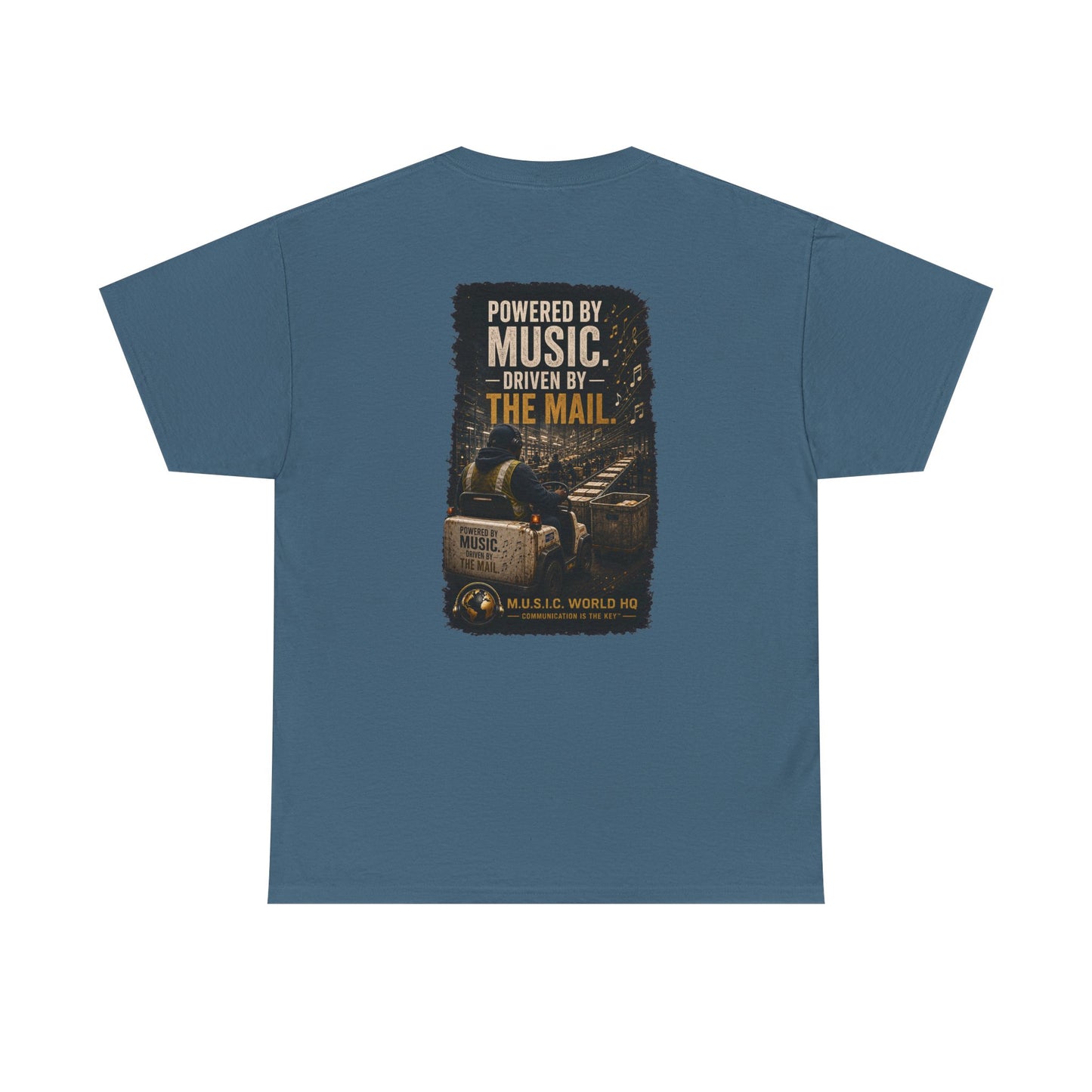 Postal Music - Powered by Music Premium T-Shirt - Colorways C