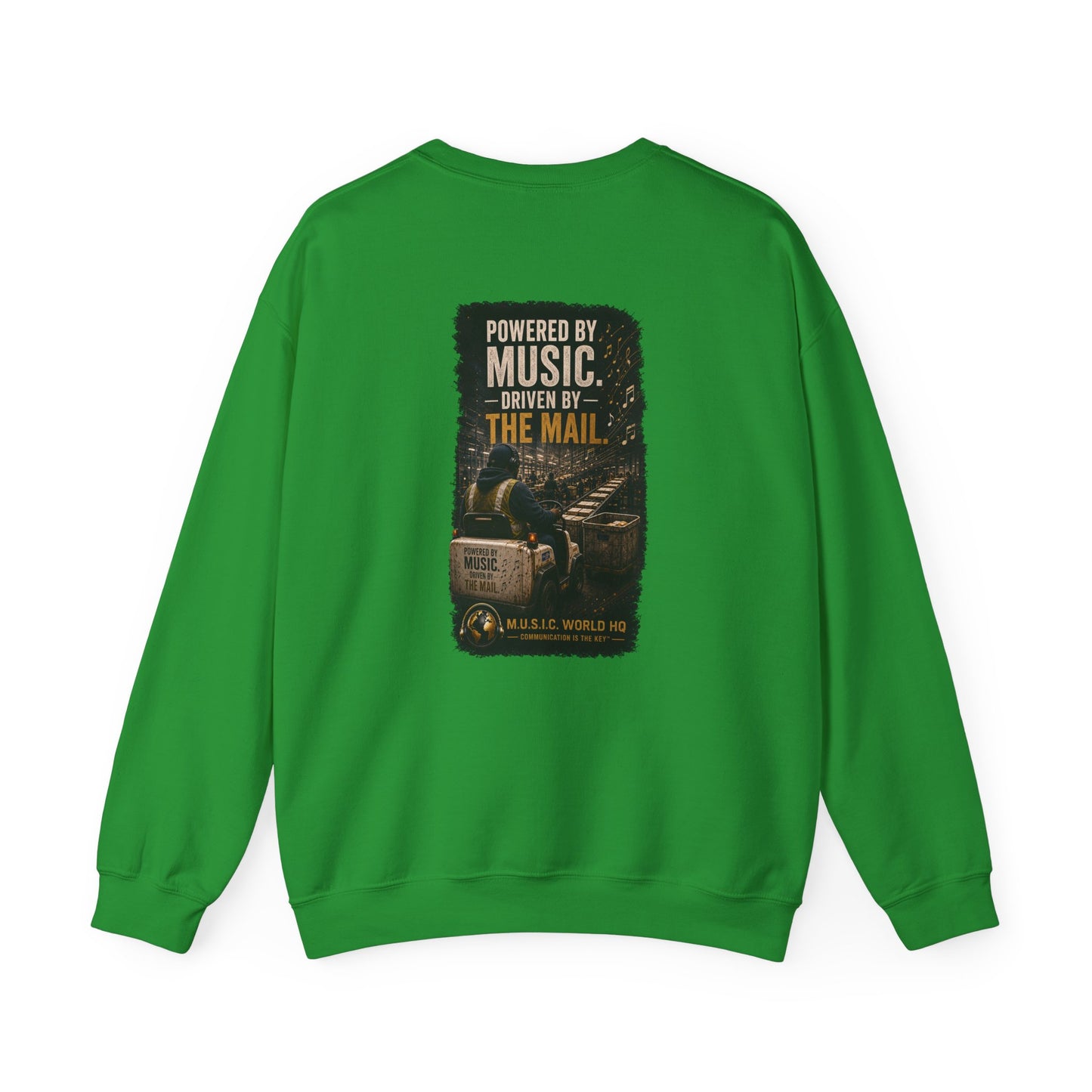 Postal Music - Powered by Music Crewneck Sweatshirt - Colorways B