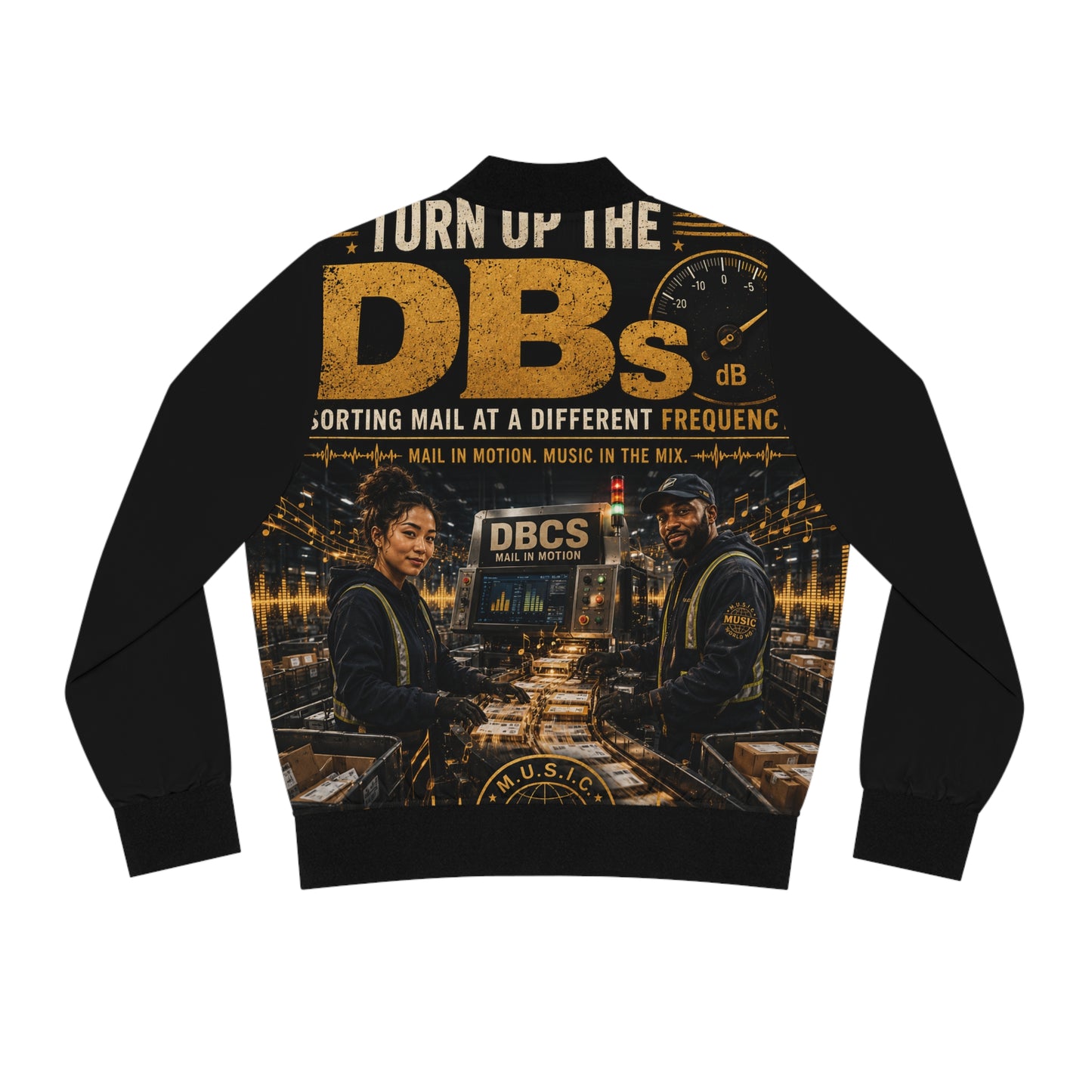 Turn Up the DBs — Women's Bomber Jacket (AOP)
