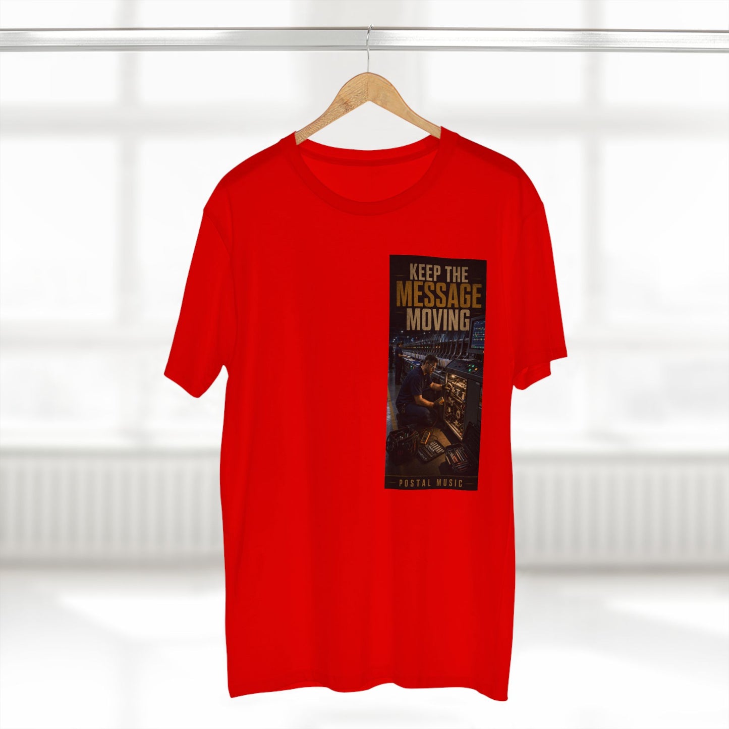 Postal Music — Keep the Message Moving — Streetwear T-Shirt