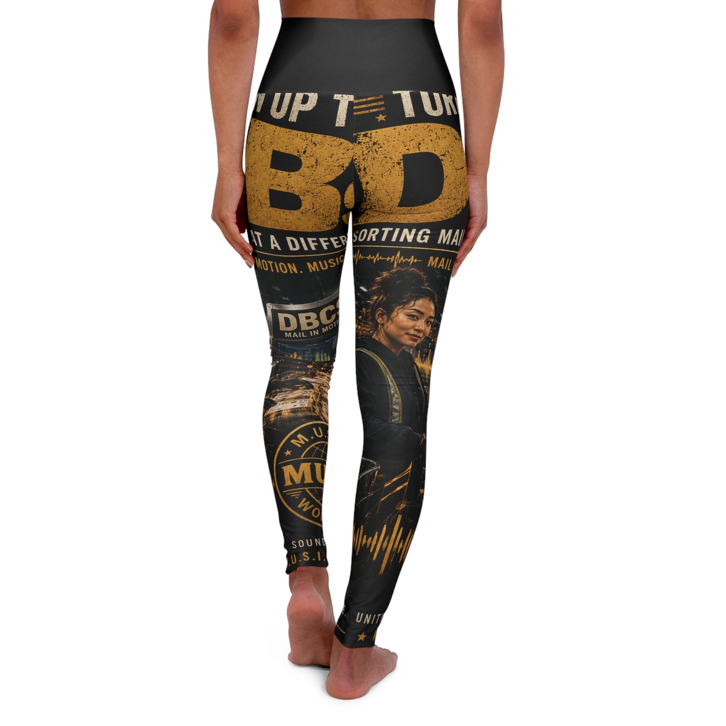 Turn Up the DBs — Women's AOP Yoga Leggings