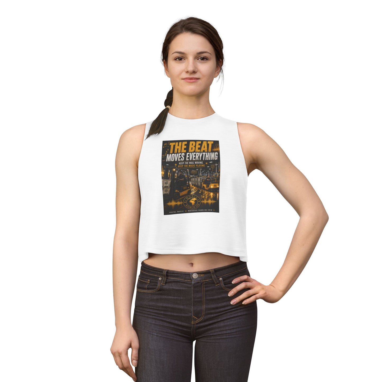 The Beat Moves Everything — Women's Cropped Tee | Postal Music
